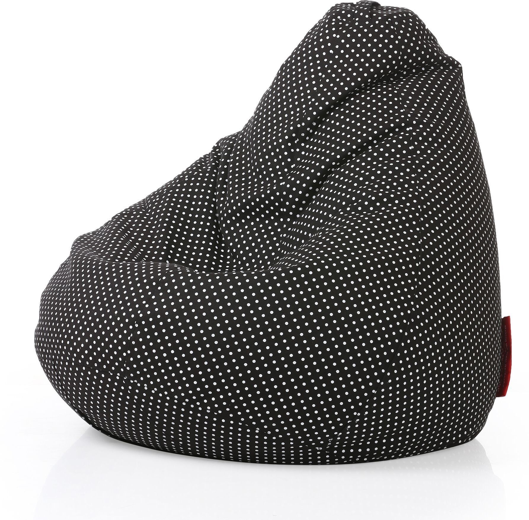 style homez 4XL Classic Cotton Canvas Polka Dots Printed Teardrop Bean Bag With Bean Filling-picture-26