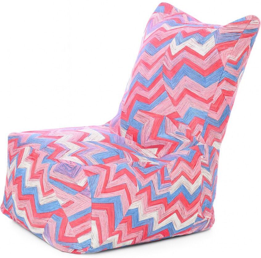 Large CANVAS CLASSIC CHAIR, Cotton Geometric Printed Bean Bag Chair With Bean Filling-image-41