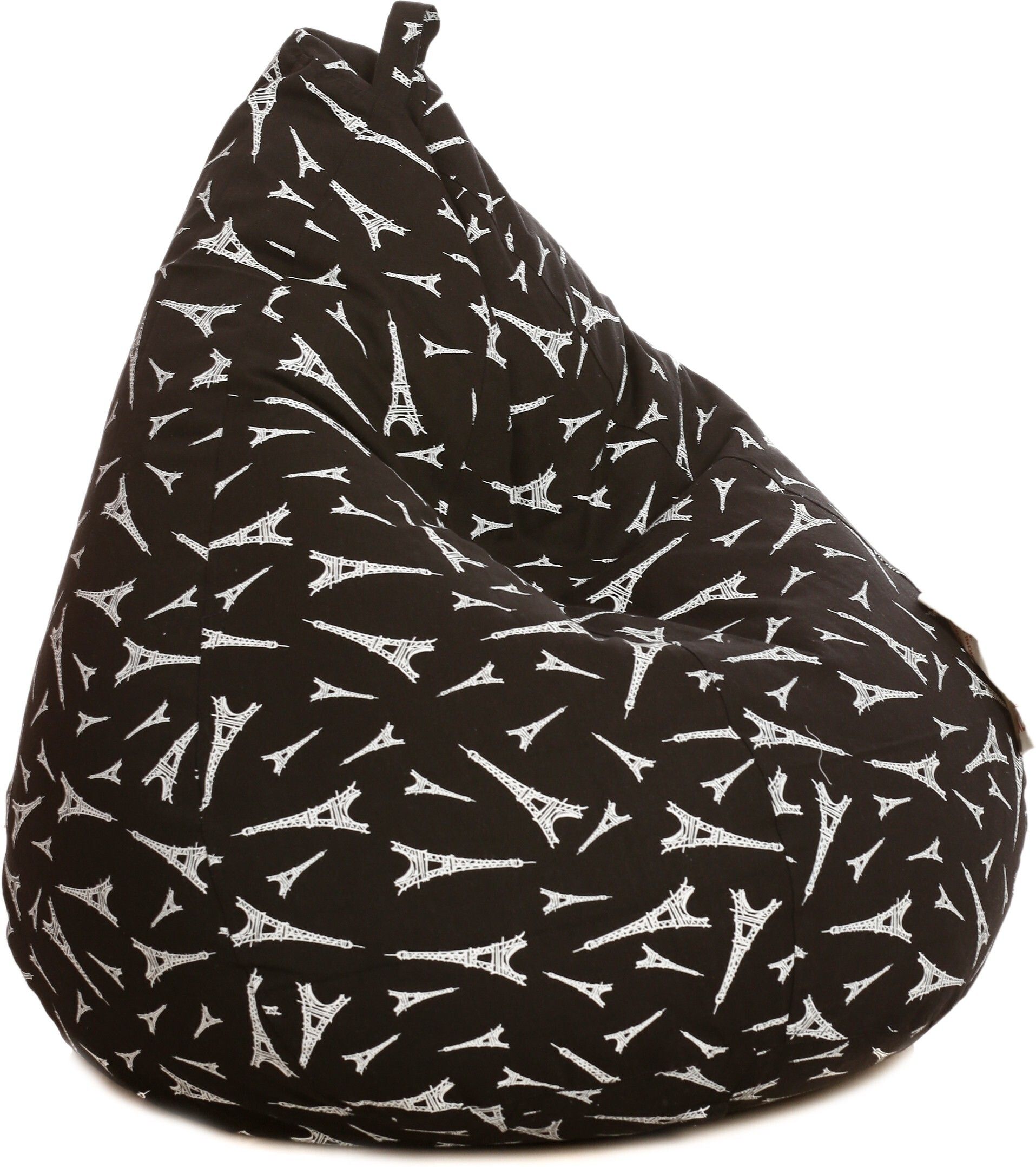 XXL Classic Cotton Canvas Abstract Printed Teardrop Bean Bag With Bean Filling-image-32