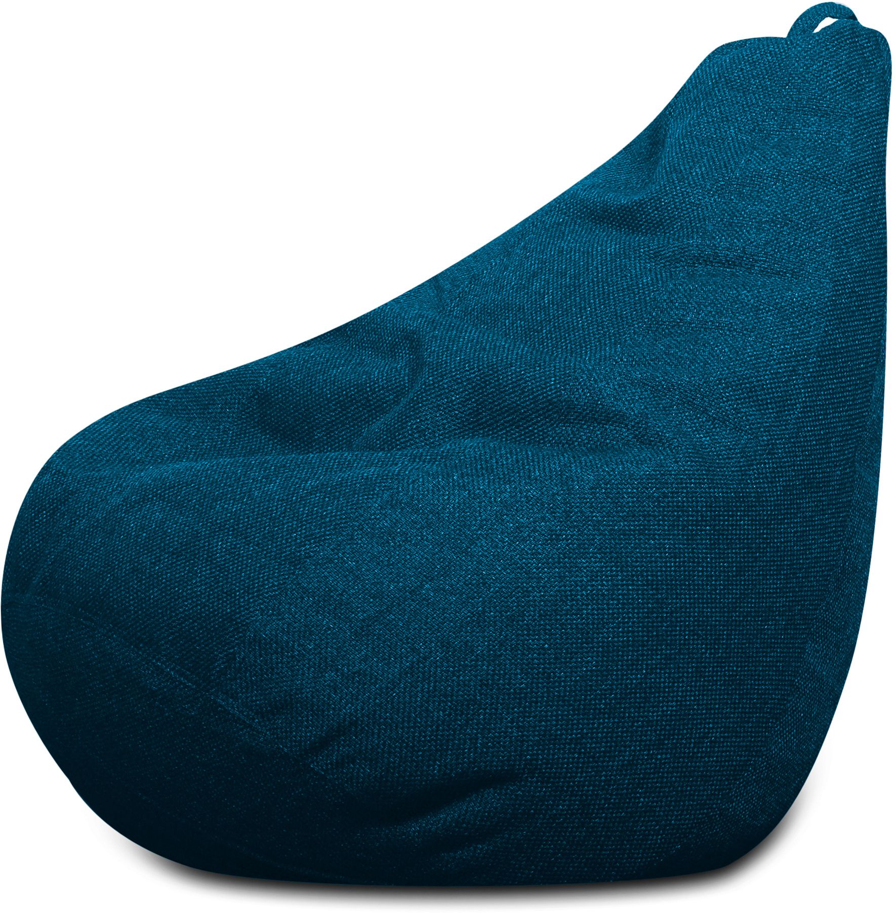 XL ORGANIX Collection, Organic Jute Fabric Berry Blue Color, Classic Teardrop Bean Bag With Bean Filling-image-22