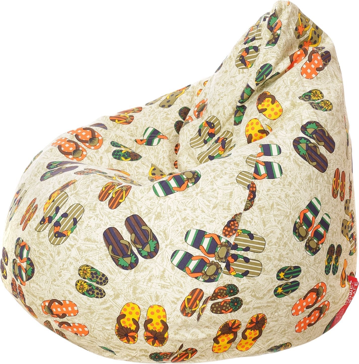 style homez 4XL Classic Cotton Canvas Abstract Printed Teardrop Bean Bag With Bean Filling-picture-25