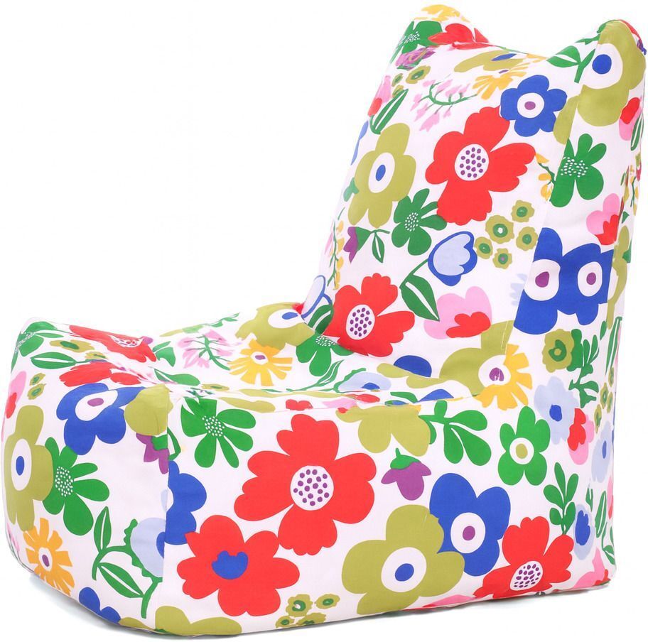 style homez Large CANVAS CLASSIC CHAIR, Cotton Floral Printed Bean Bag Chair With Bean Filling-picture-5