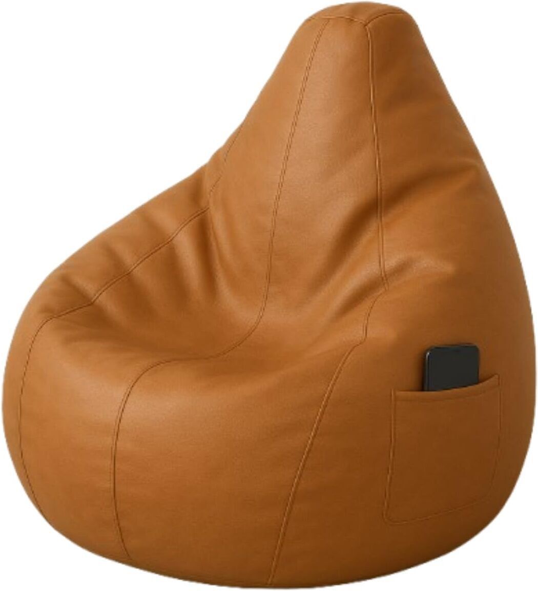 XXL Premium Faux Leather 2XL Bean Bag, Filled with Beans Bean Bag Chair With Bean Filling-image-42