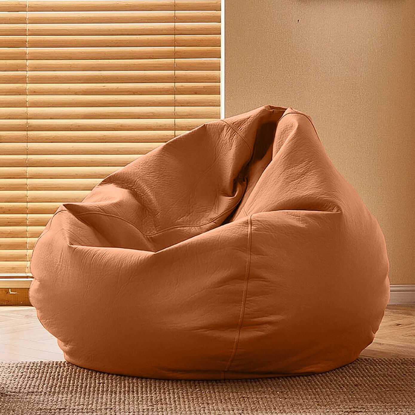 XXXL CloudBean Bean Bag Sofa , Tan-Brown Teardrop Bean BagWith Bean Filling-image-33