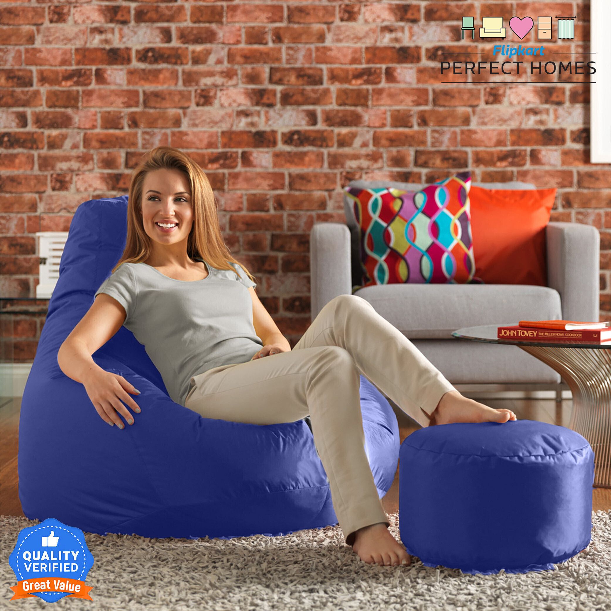 4XL Teardrop Bean Bag With Bean Filling-image-38