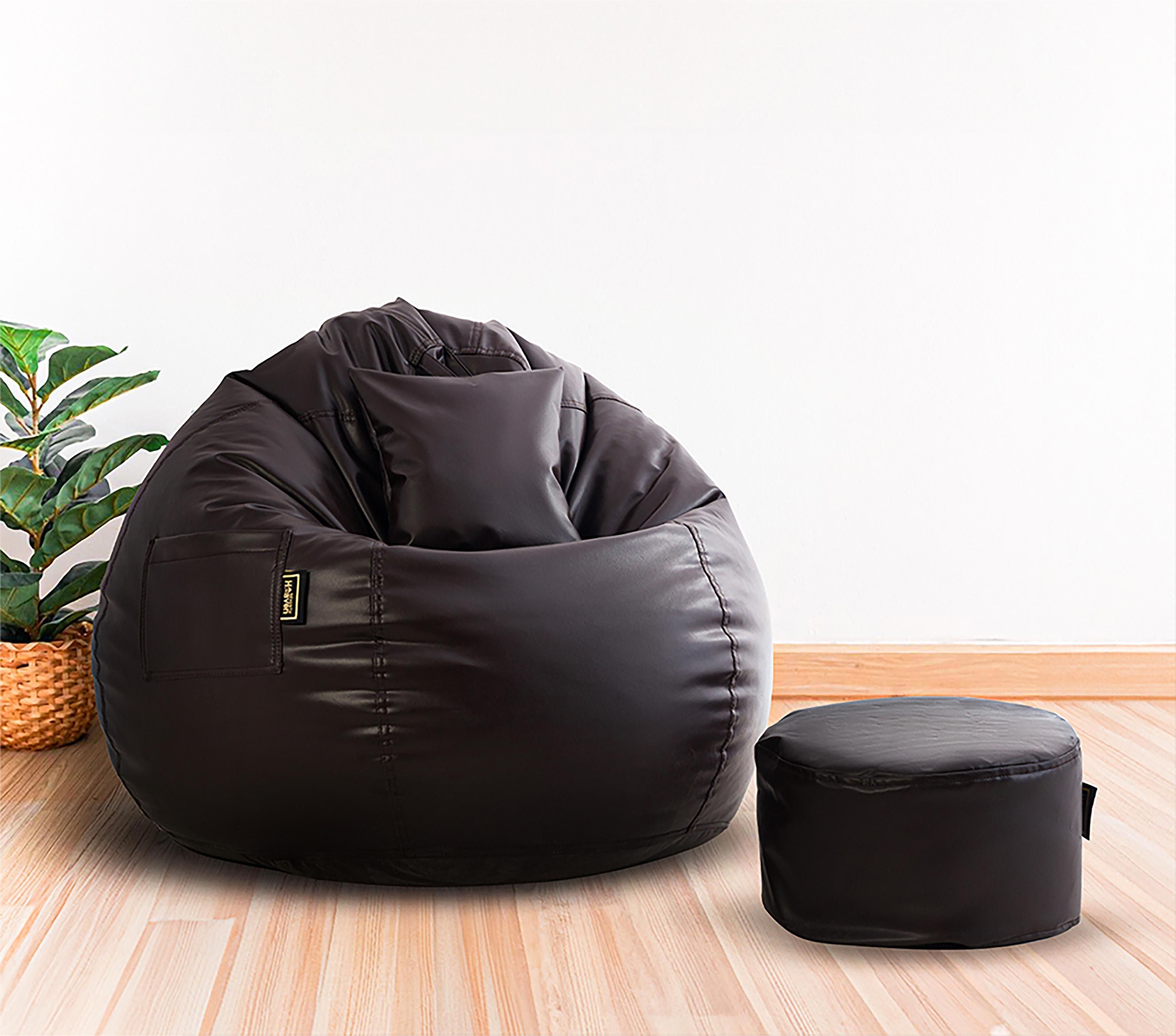 flipkart perfect homes studio XXXL Tear Drop Bean Bag Cover (Without Beans)-picture-40