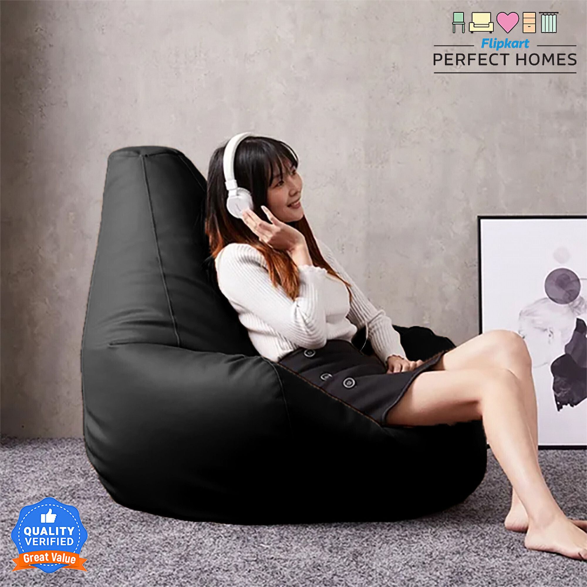 XXXL Teardrop Bean Bag With Bean Filling