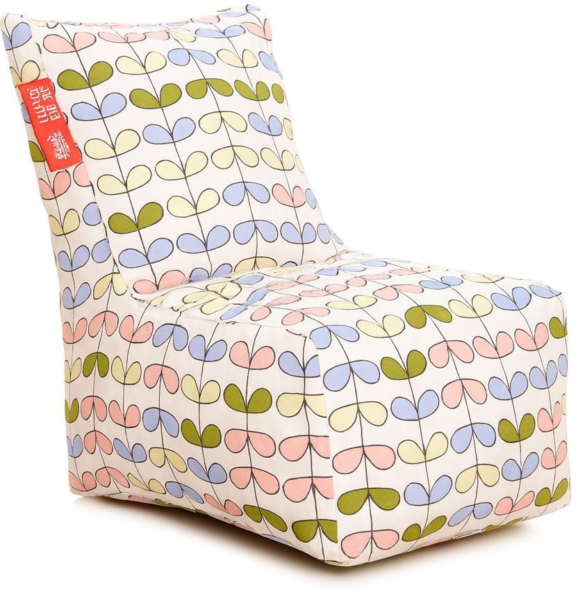 style homez Large CANVAS CLASSIC CHAIR, Cotton Abstract Printed Bean Bag Chair With Bean Filling-picture-1