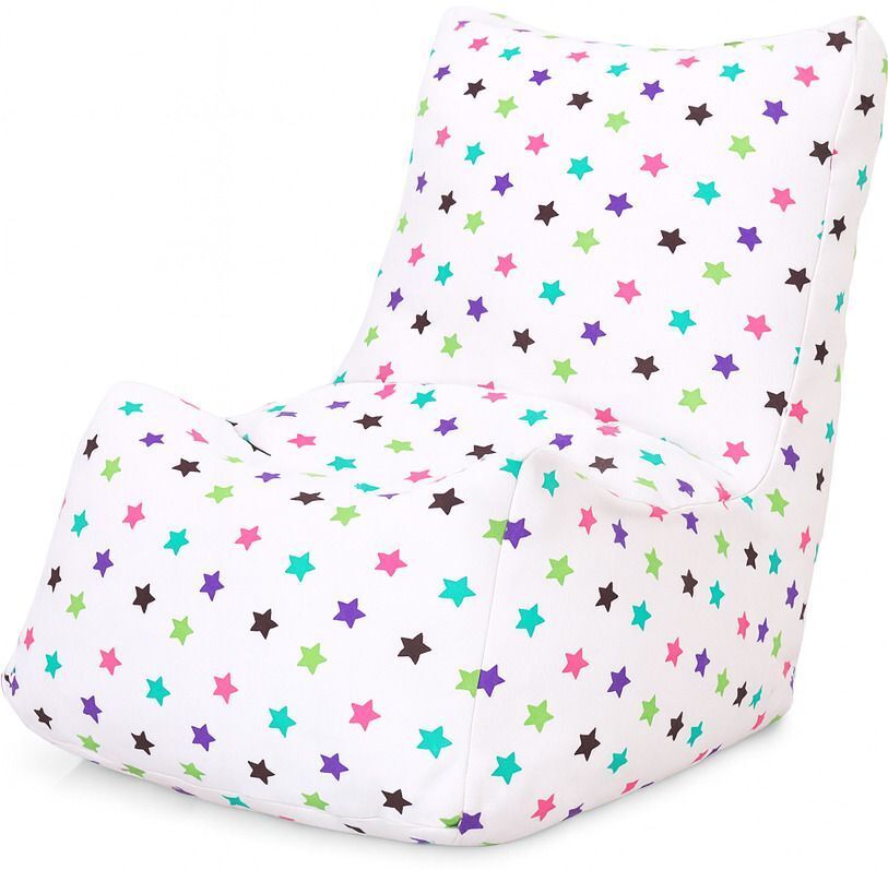 style homez Large CANVAS CLASSIC CHAIR, Cotton Star Printed Bean Bag Chair With Bean Filling-picture-16