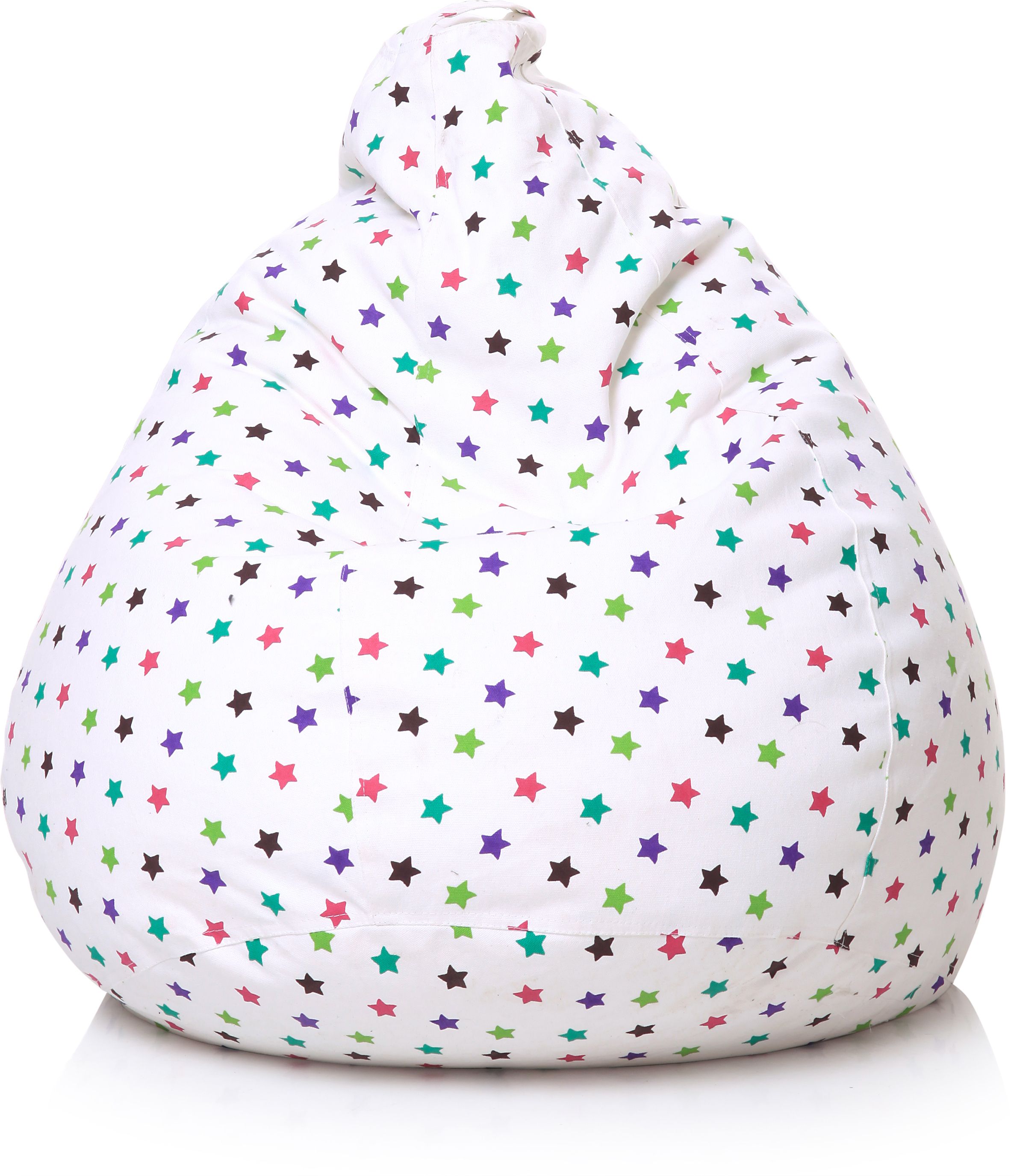XL Classic Cotton Canvas Star Printed Teardrop Bean Bag With Bean Filling-image-39