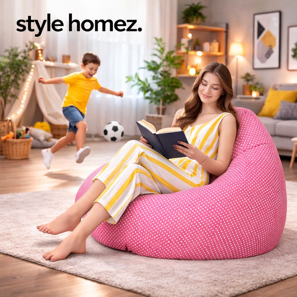 style homez XXL Tear Drop Bean Bag Cover (Without Beans)-picture-32