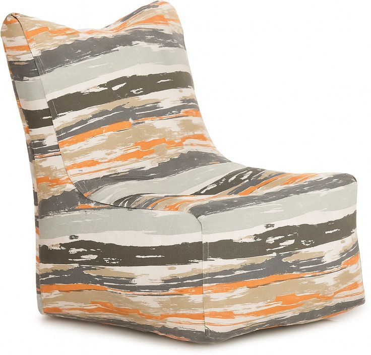XL CANVAS CLASSIC CHAIR, Cotton Canvas Stripes Printed Bean Bag Chair With Bean Filling-image-44