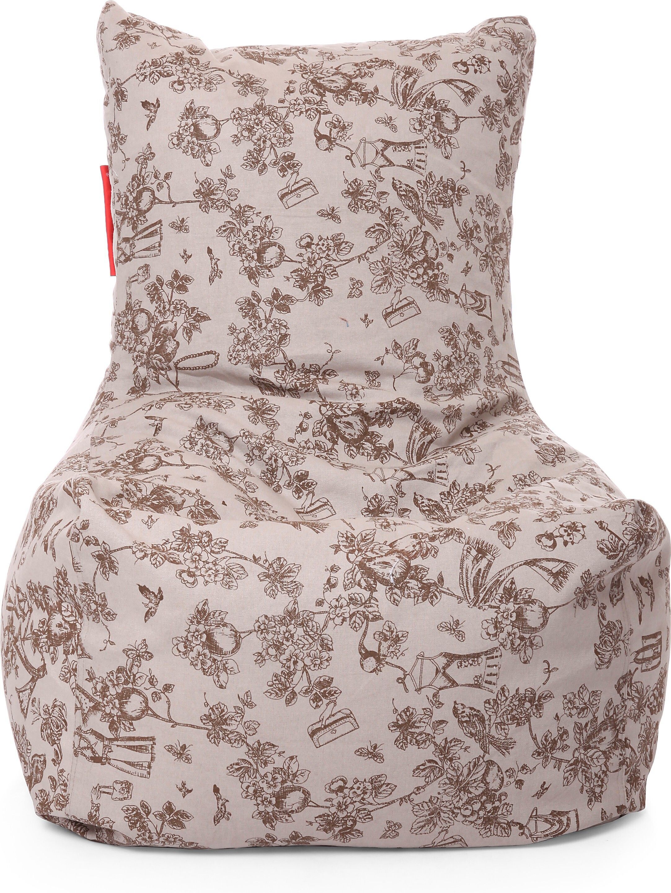 XXL Classic Cotton Canvas Abstract Printed Bean Bag Chair With Bean Filling-image-37