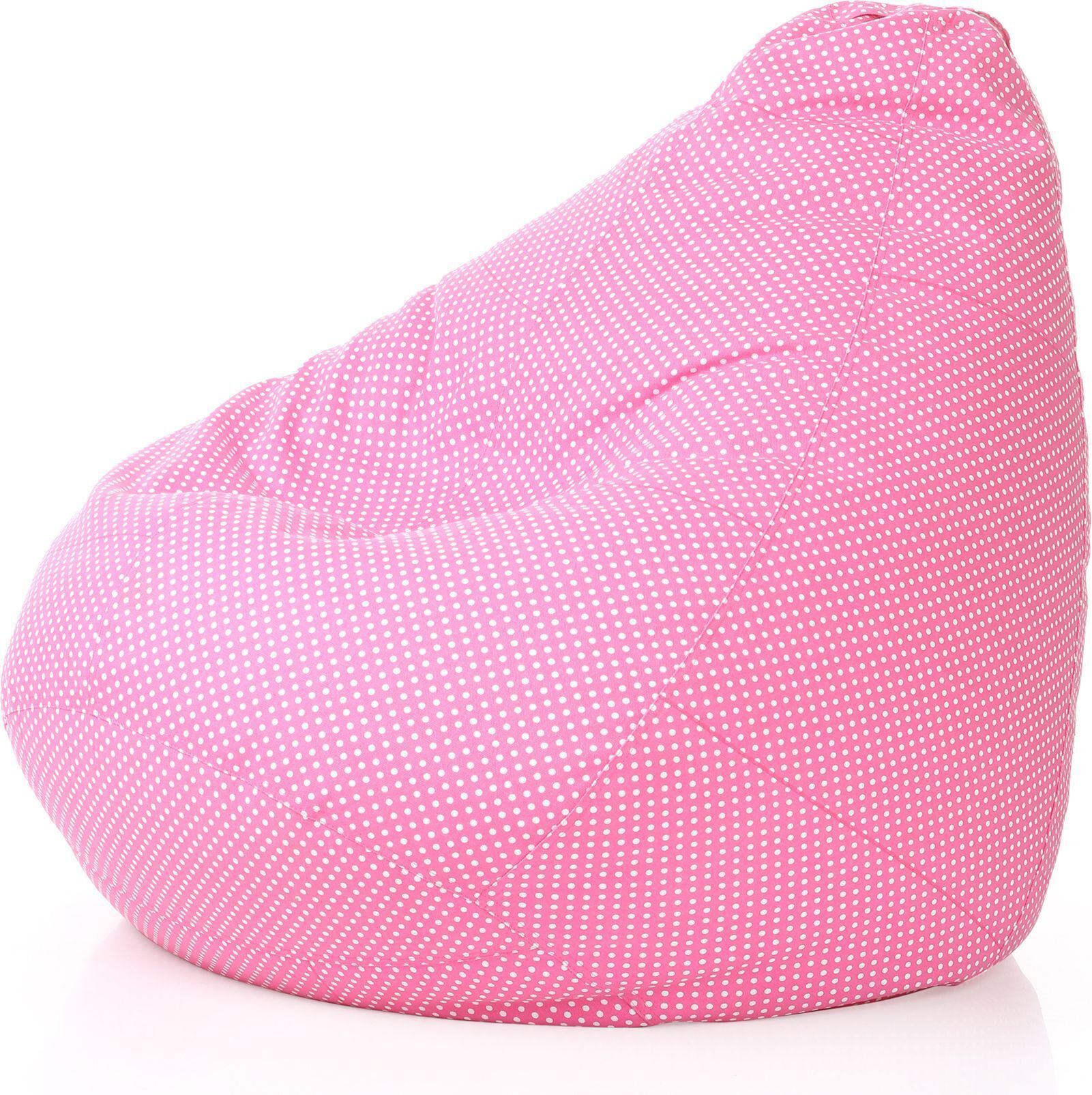 4XL Classic Cotton Canvas Polka Dots Printed Teardrop Bean Bag With Bean Filling-image-6