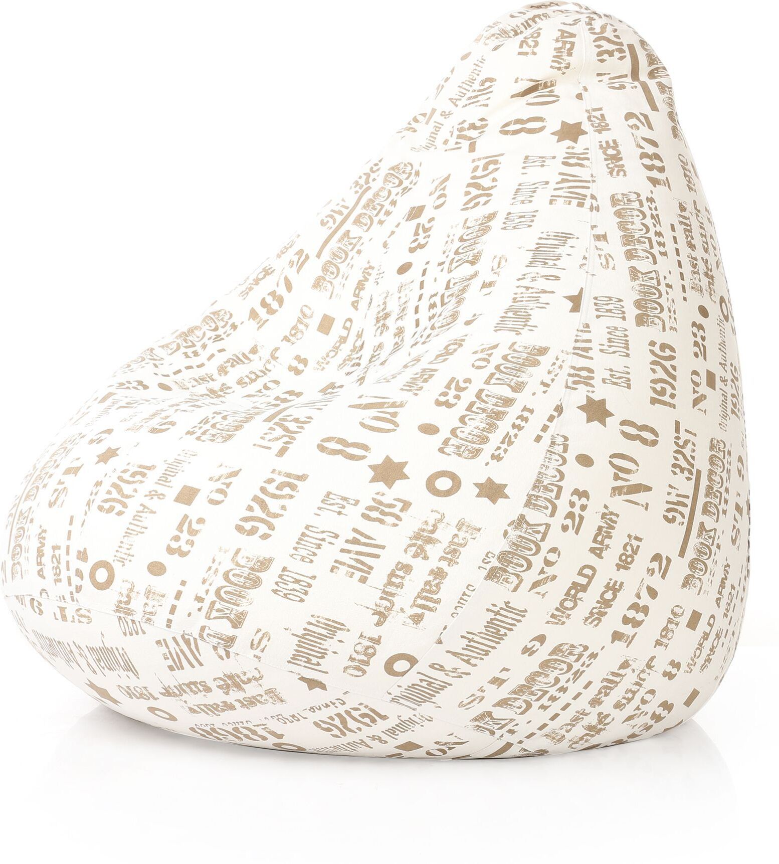 style homez 4XL Classic Cotton Canvas Abstract Printed Teardrop Bean Bag With Bean Filling-picture-22