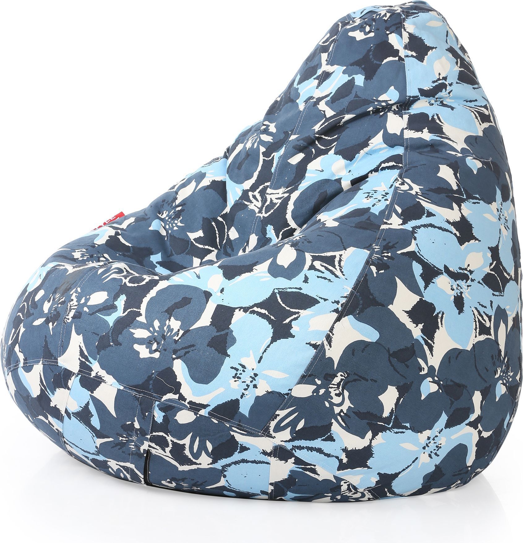 style homez 4XL Classic Cotton Canvas Floral Printed Teardrop Bean Bag With Bean Filling-picture-20