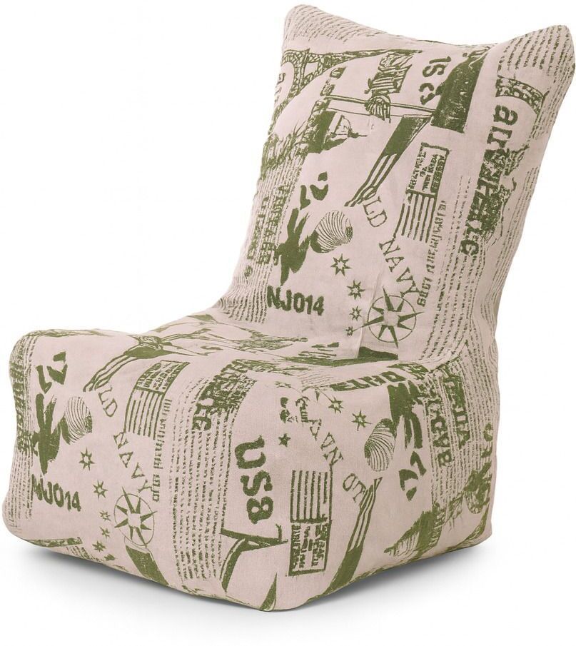 Large CANVAS CLASSIC CHAIR, Cotton Abstract Printed Bean Bag Chair With Bean Filling-image-30