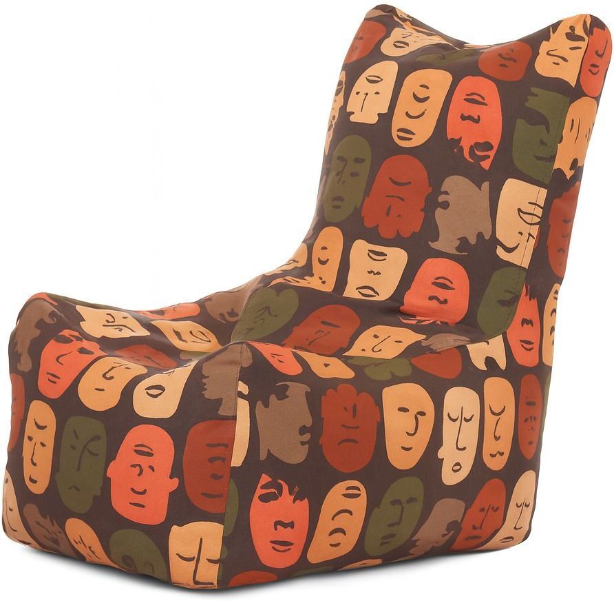 Large CANVAS CLASSIC CHAIR, Cotton Abstract Printed Bean Bag Chair With Bean Filling-image-29