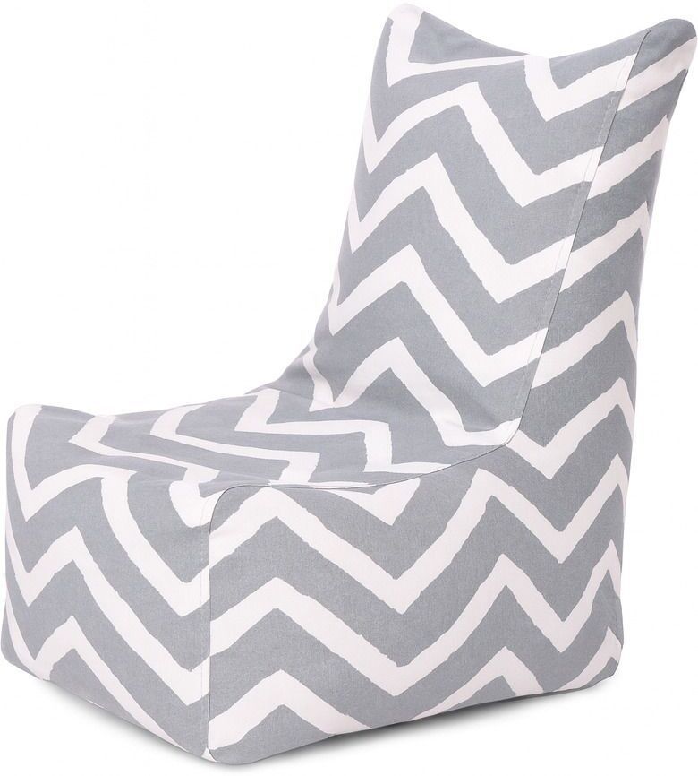 Large CANVAS CLASSIC CHAIR, Cotton Stripes Printed Bean Bag Chair With Bean Filling-image-5