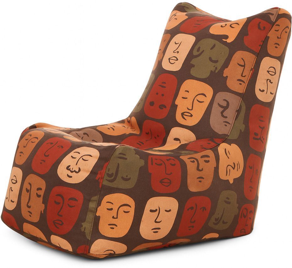 XL CANVAS CLASSIC CHAIR, Cotton Canvas Stripes Printed Bean Bag Chair With Bean Filling-image-26