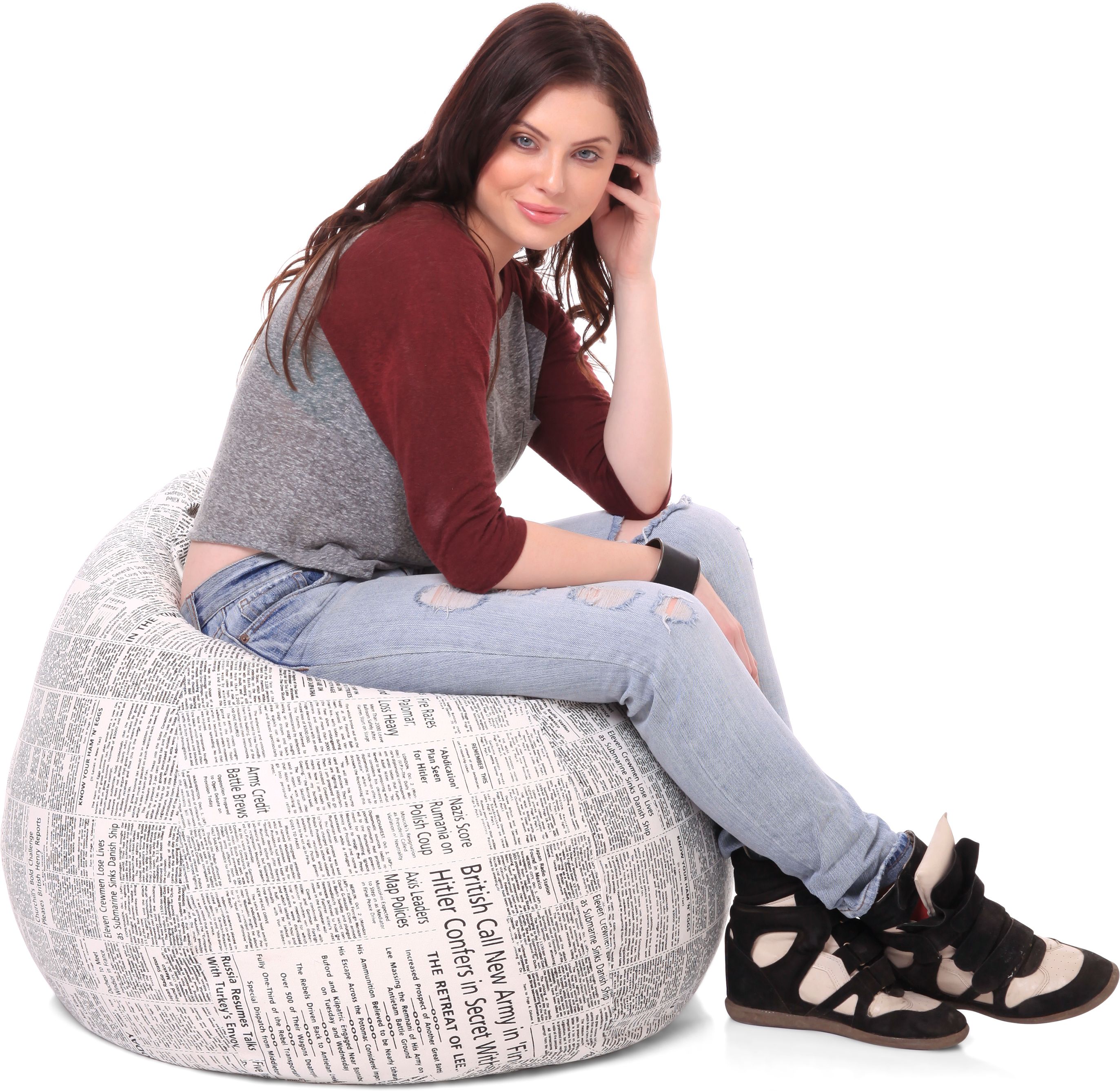 style homez XL Tear Drop Bean Bag Cover (Without Beans)-picture-30