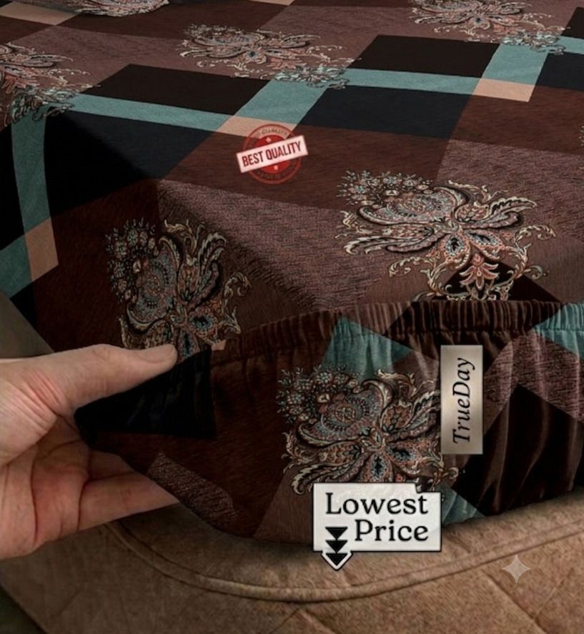 Reversible Cotton Double Bed Cover-image-32
