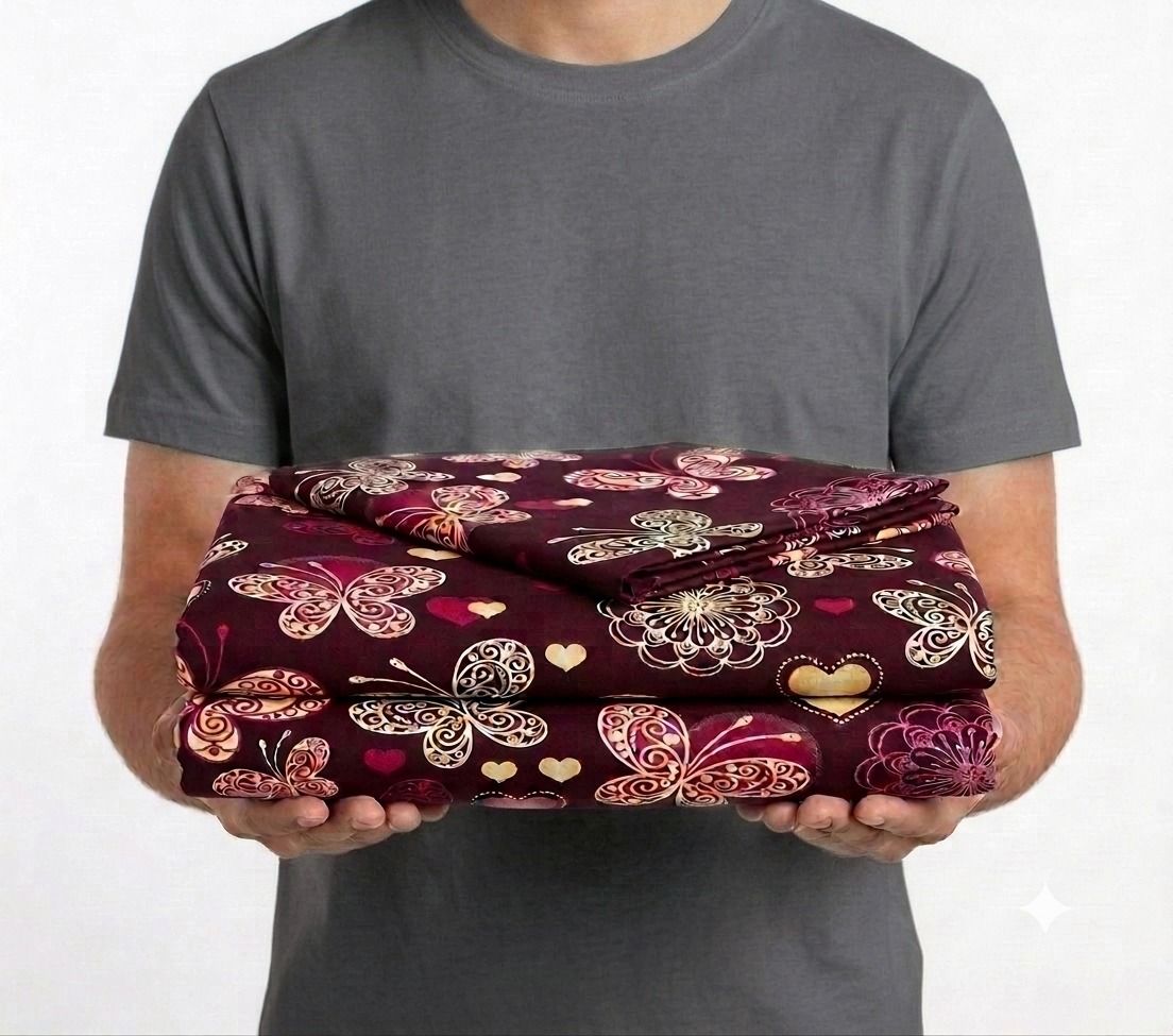 Cotton Viscose Blend Double Bed Cover-image-22