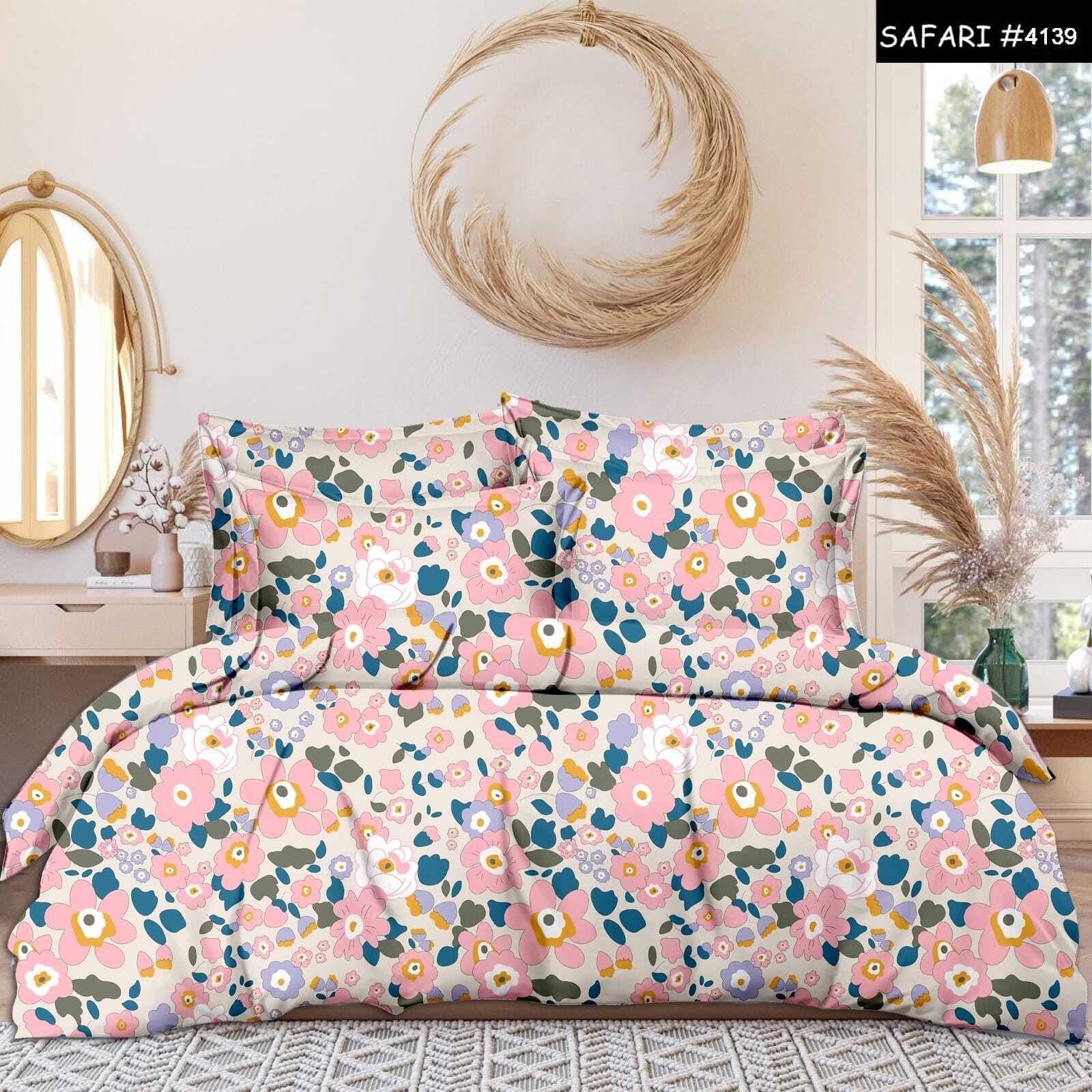 Reversible Cotton Double Bed Cover-image-31