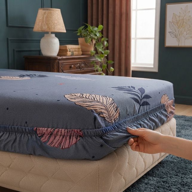 Cotton Double Bed Cover-image-1