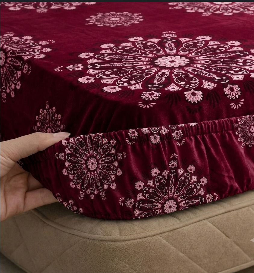 Reversible Cotton Double Bed Cover-image-21