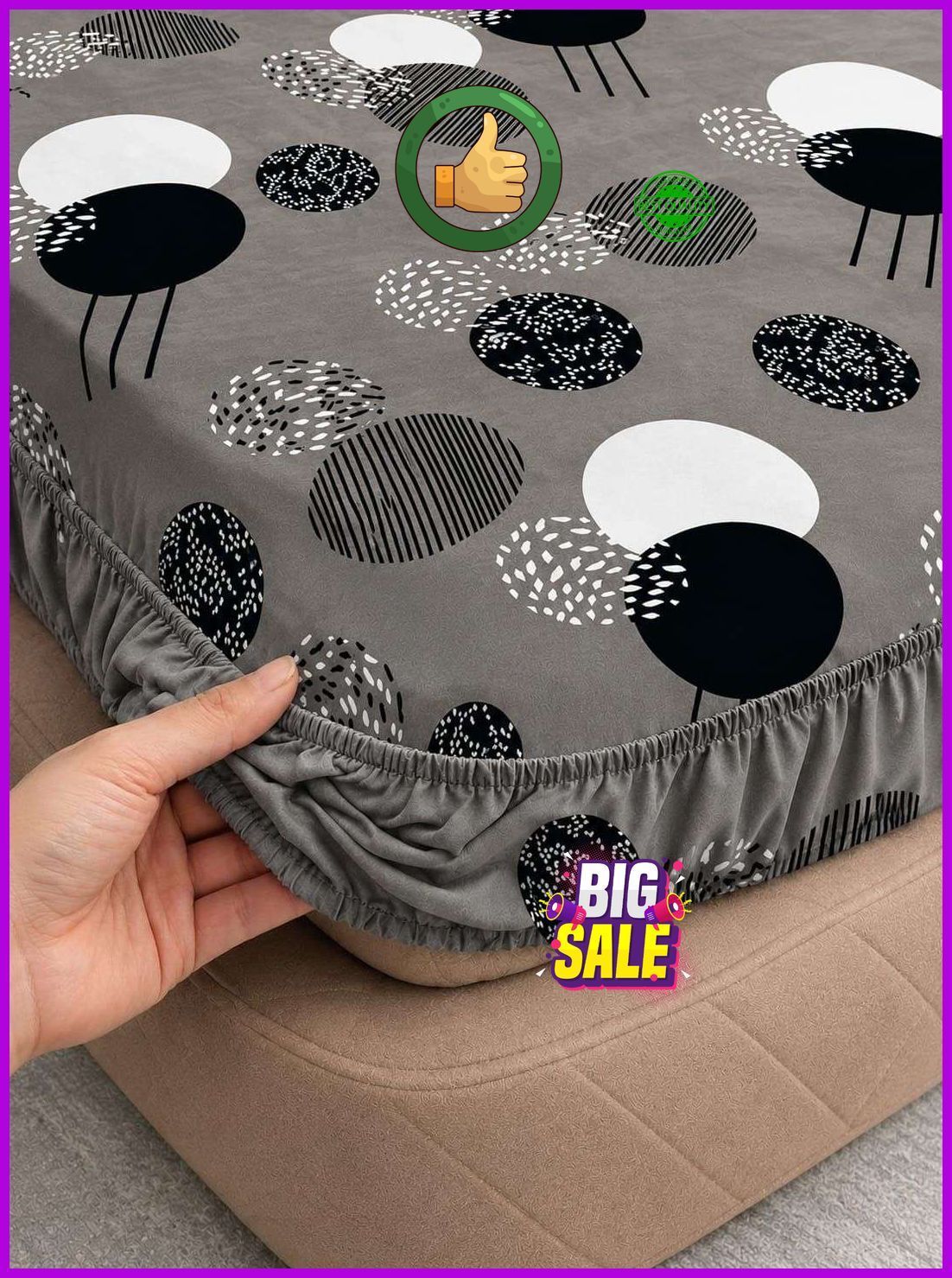 Reversible Cotton Double Bed Cover-image-35