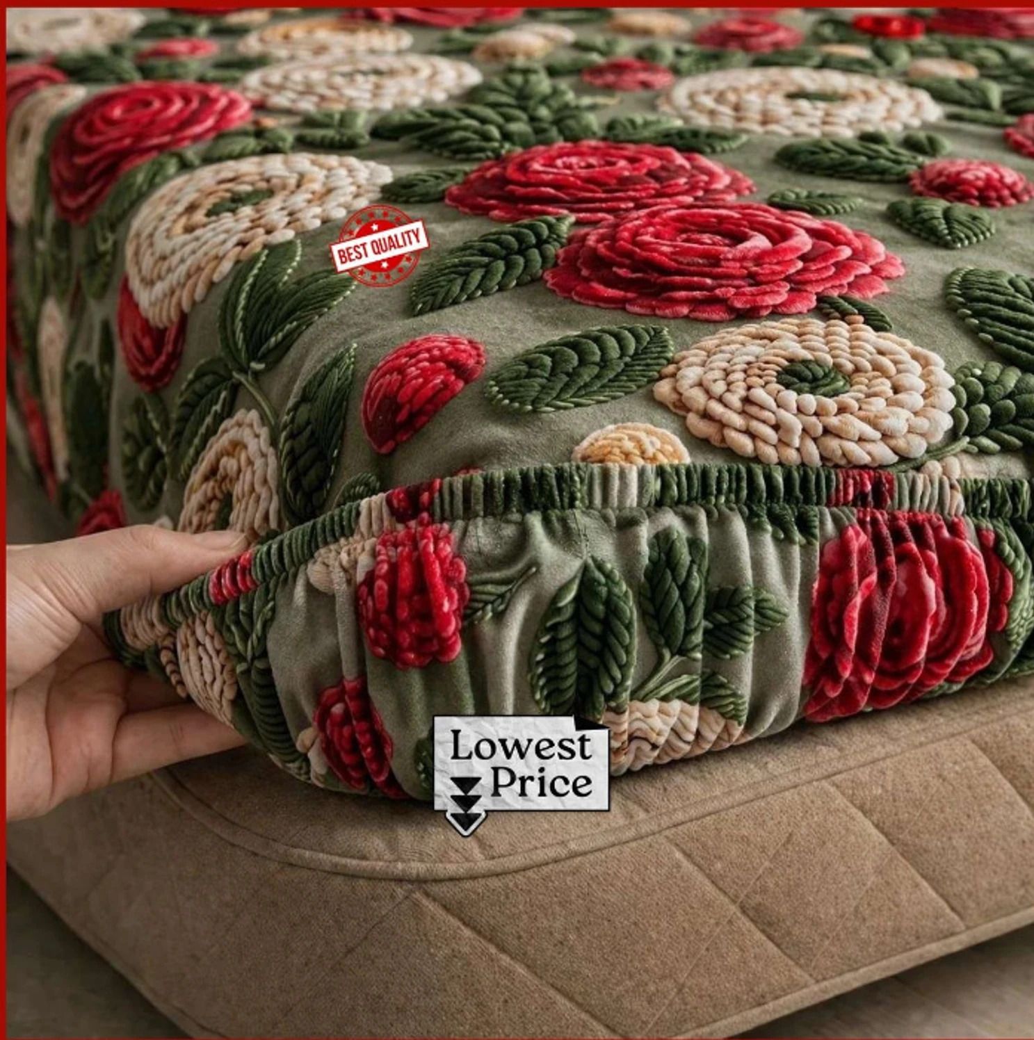 Cotton Double Bed Cover-image-24