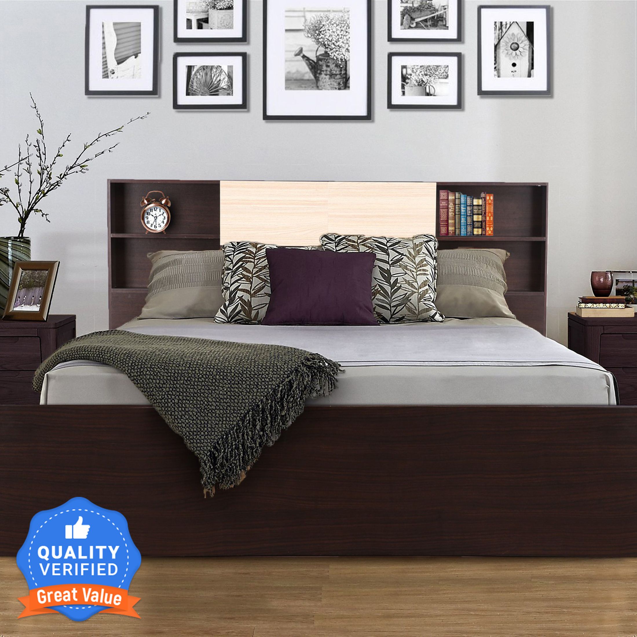 Engineered Wood King Box Bed