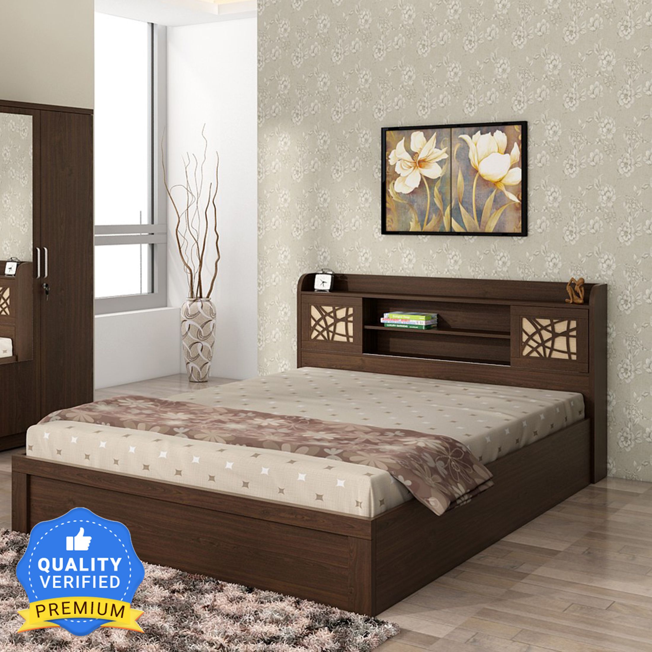 Mayflower Engineered Wood King Box Bed-image-21