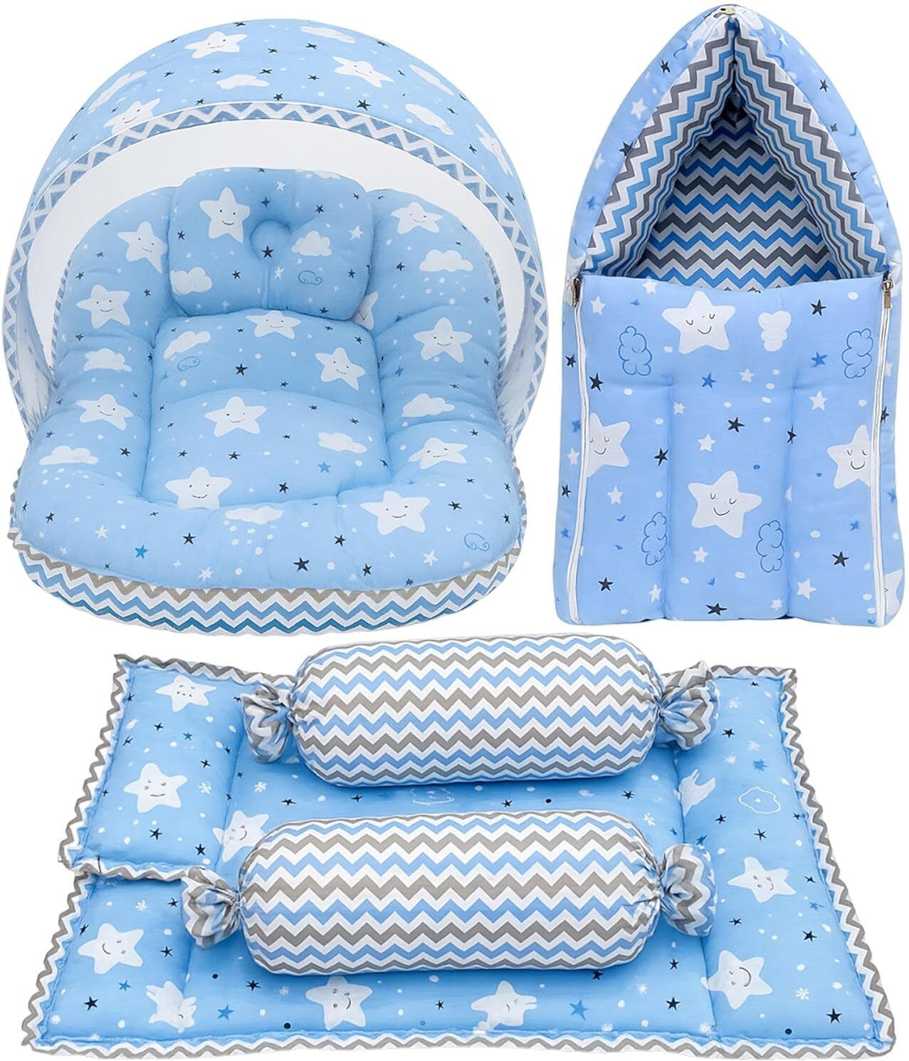 amg enterprise Cotton Baby Bed Sized Bedding Set-picture-22
