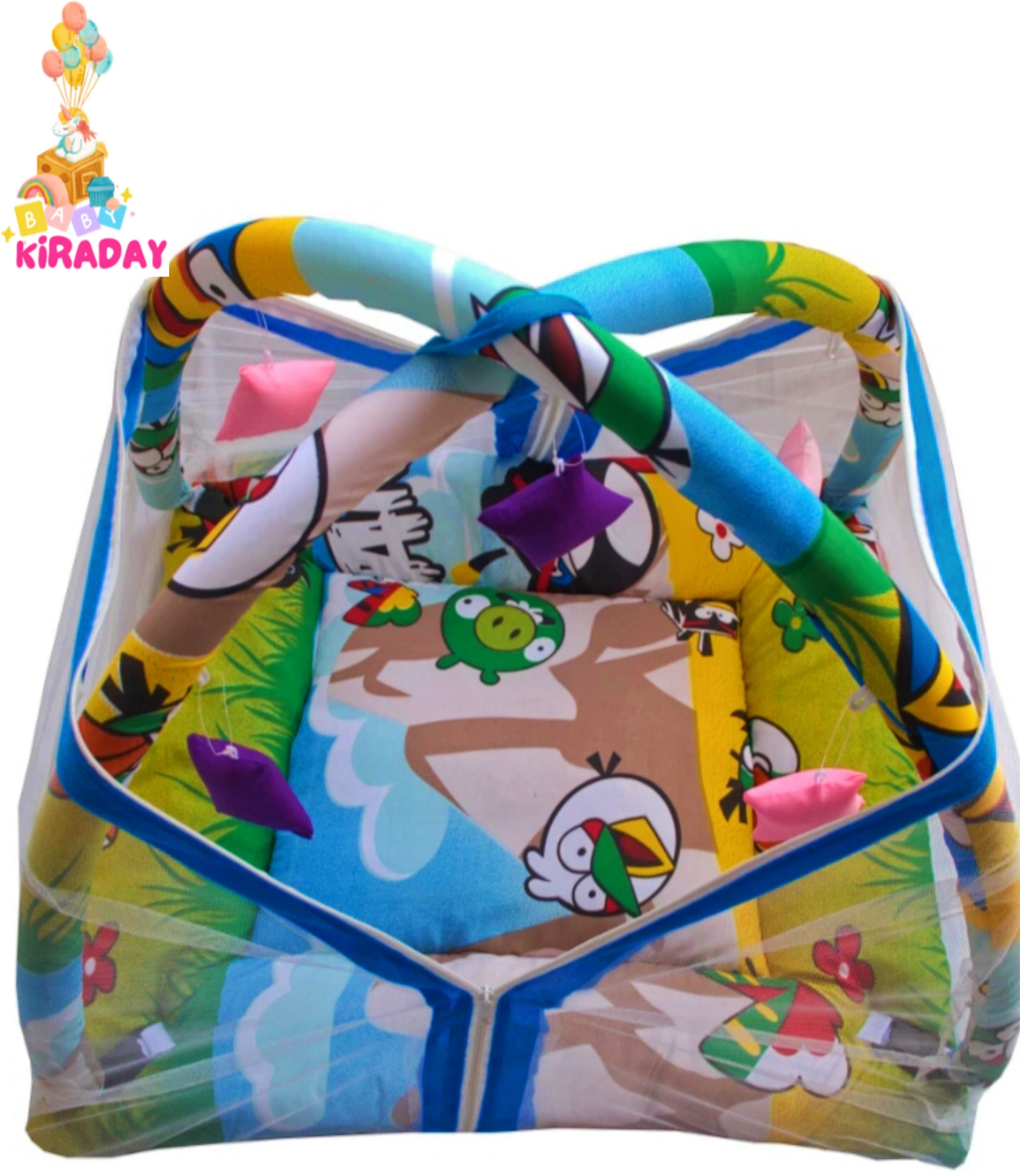 Polyester Infants Washable Baby Play Gym with Mosquito Net and Baby Bedding Set Mosquito Net-image-29