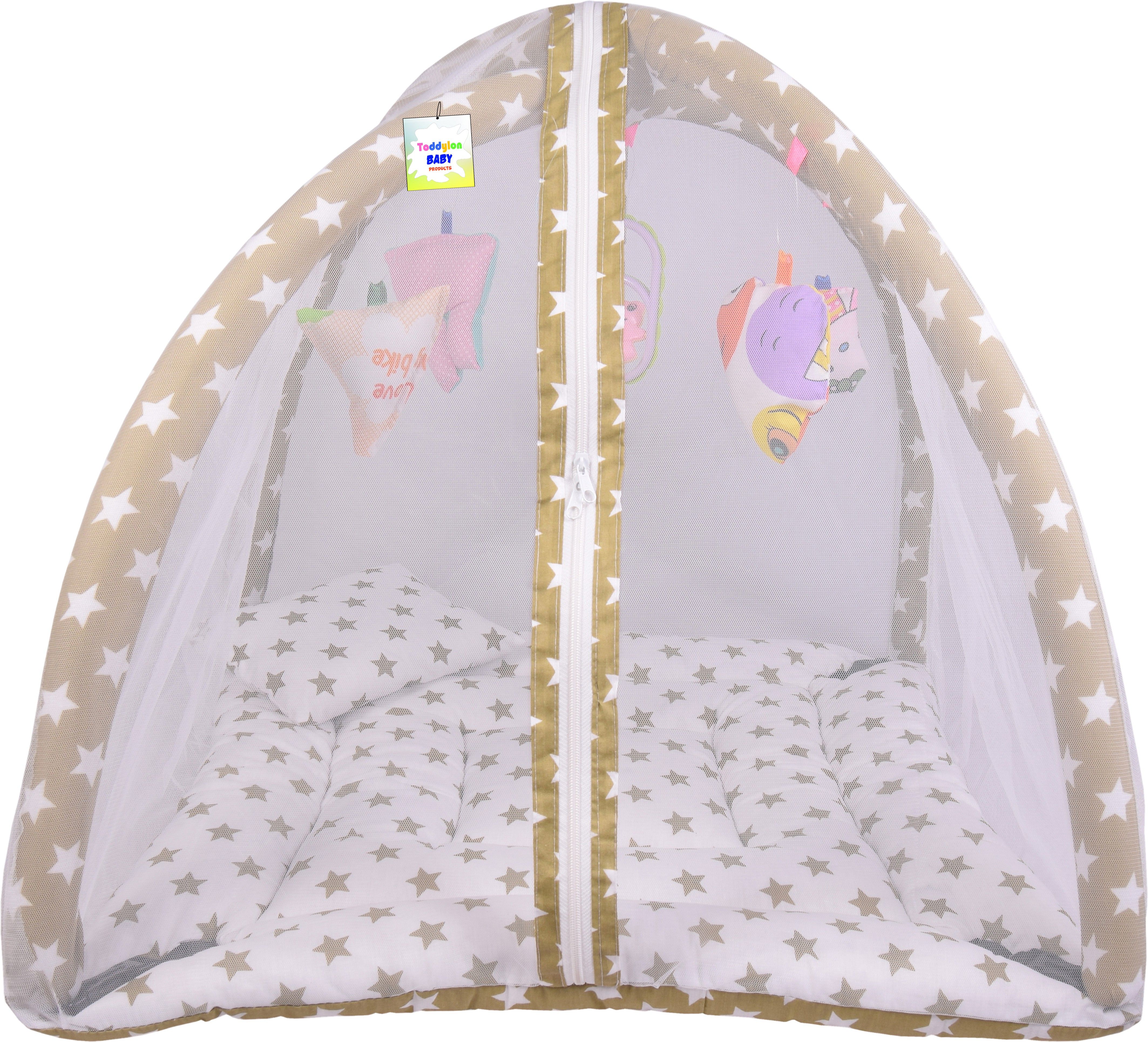 toddylon Cotton Infants New Born Baby Printed & Luxury Mosquito Net Bed Mosquito Net-picture-10