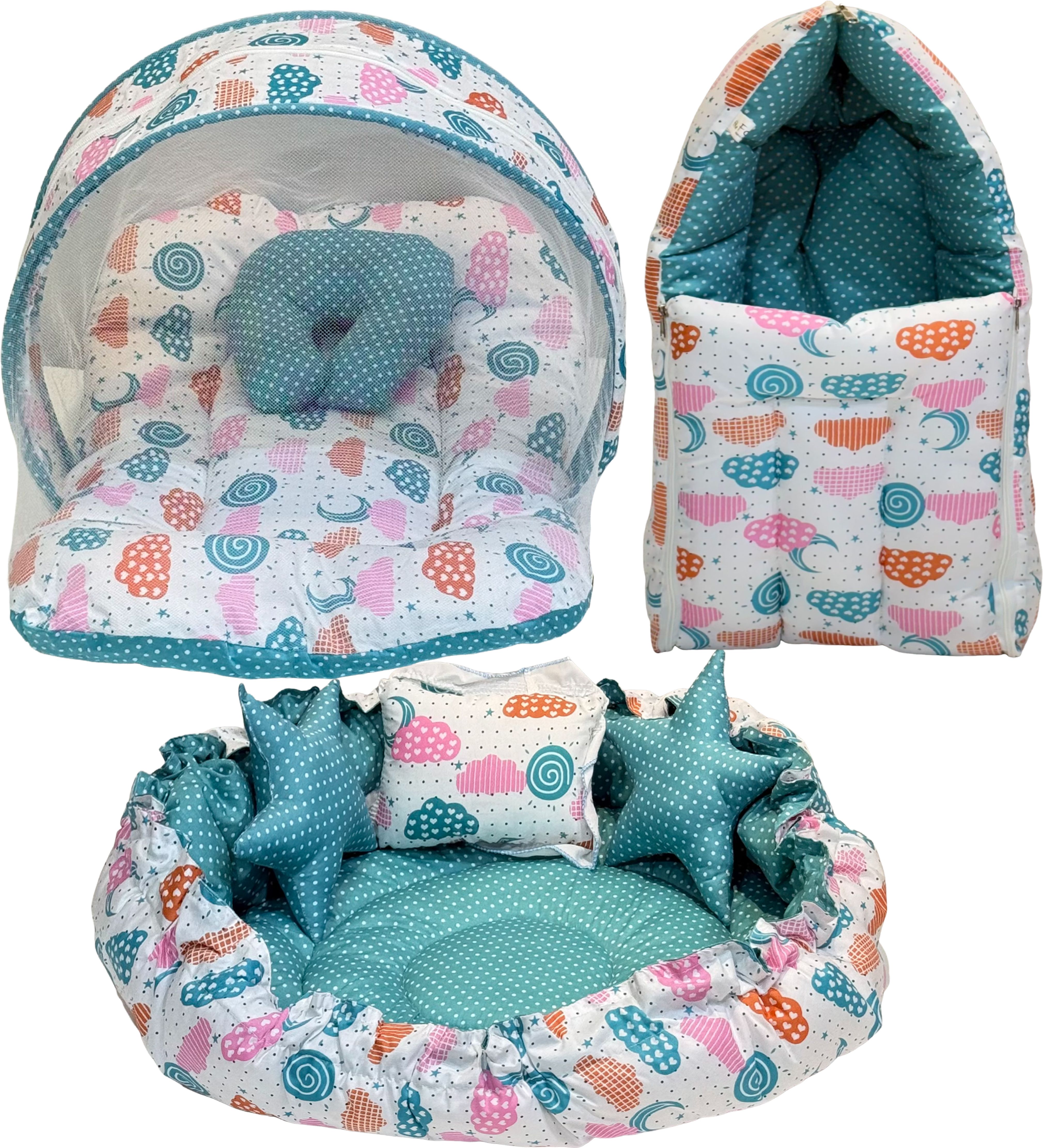Cotton Baby Bed Sized Bedding Set-image-43