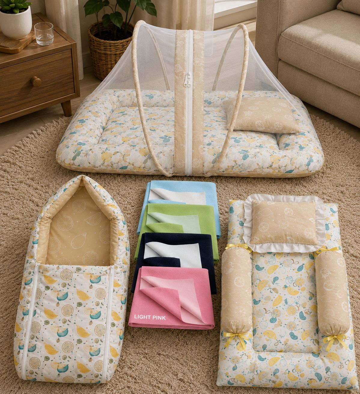 Cotton Baby Bed Sized Bedding Set-image-22