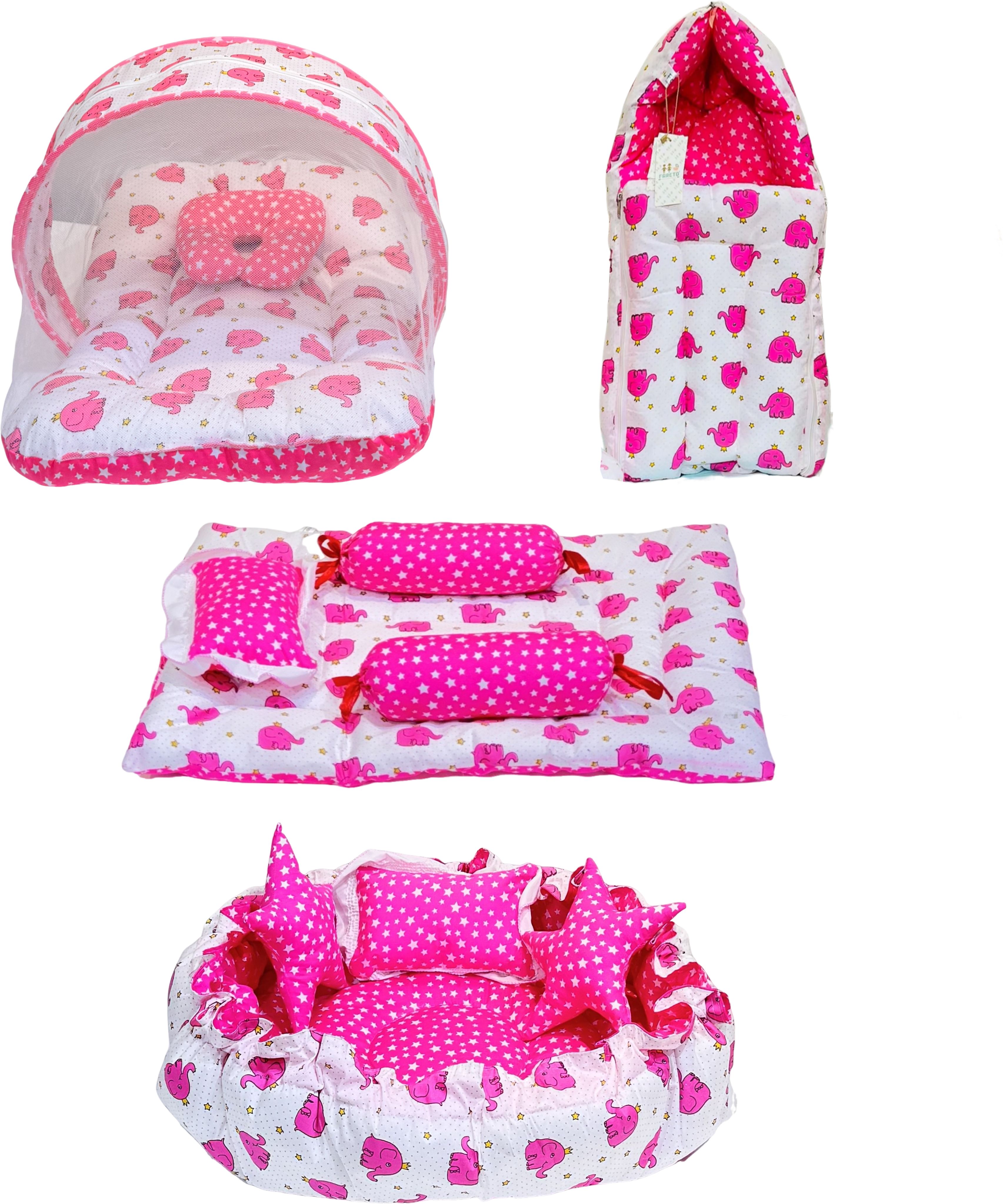 fareto Cotton Baby Bed Sized Bedding Set-picture-26