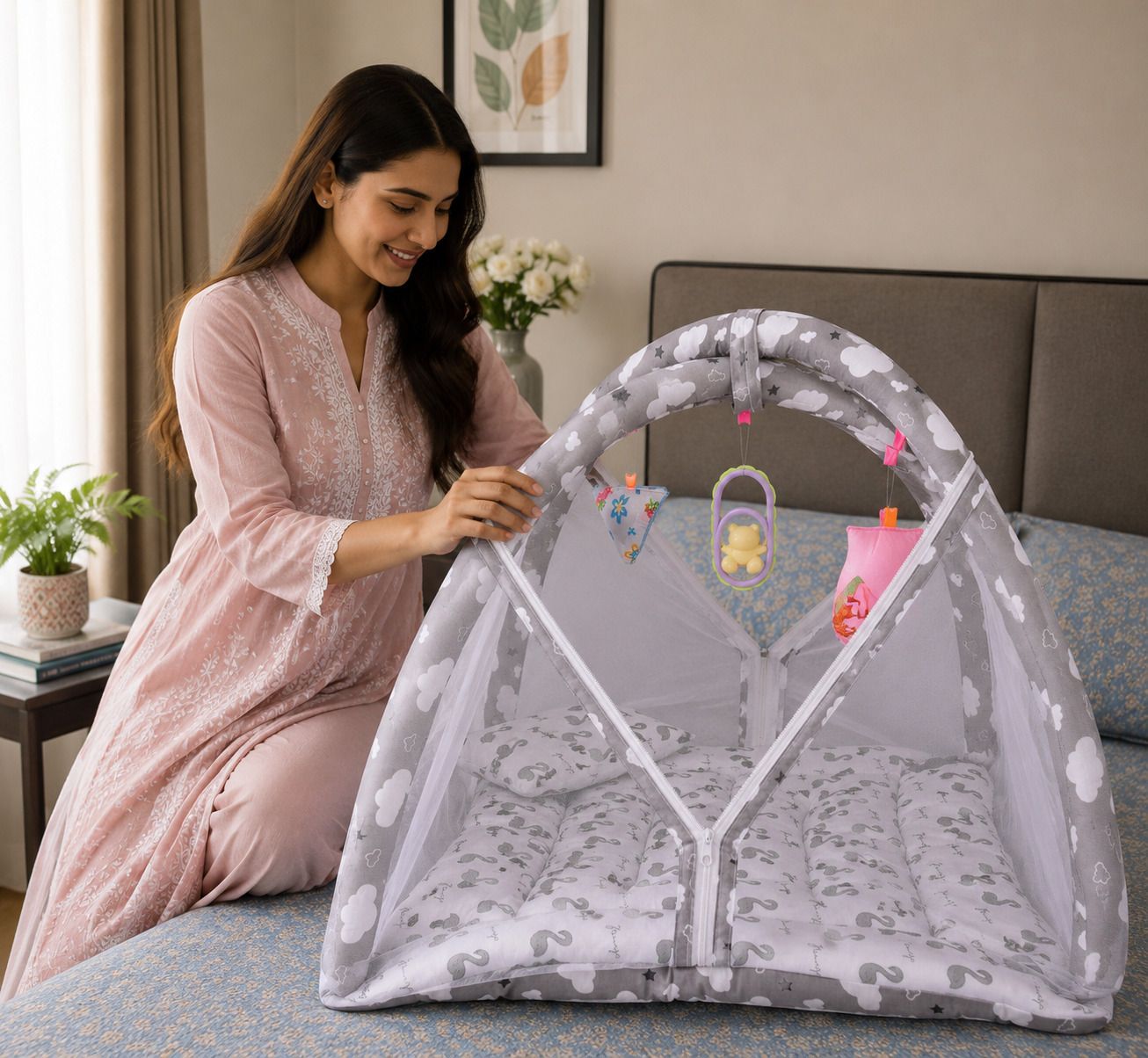 Cotton Baby Bed Sized Bedding Set-image-24