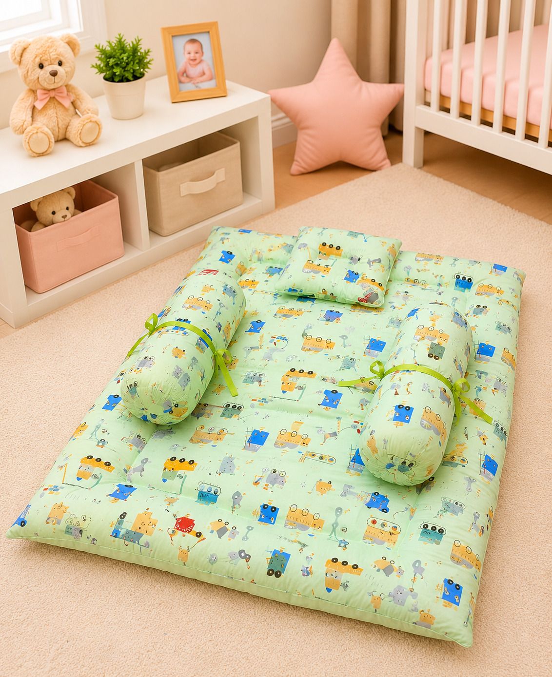 Cotton Baby Bed Sized Bedding Set-image-30
