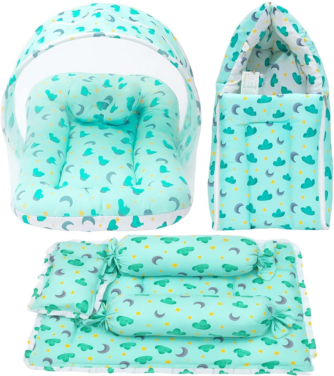amg enterprise Cotton Baby Bed Sized Bedding Set-picture-23