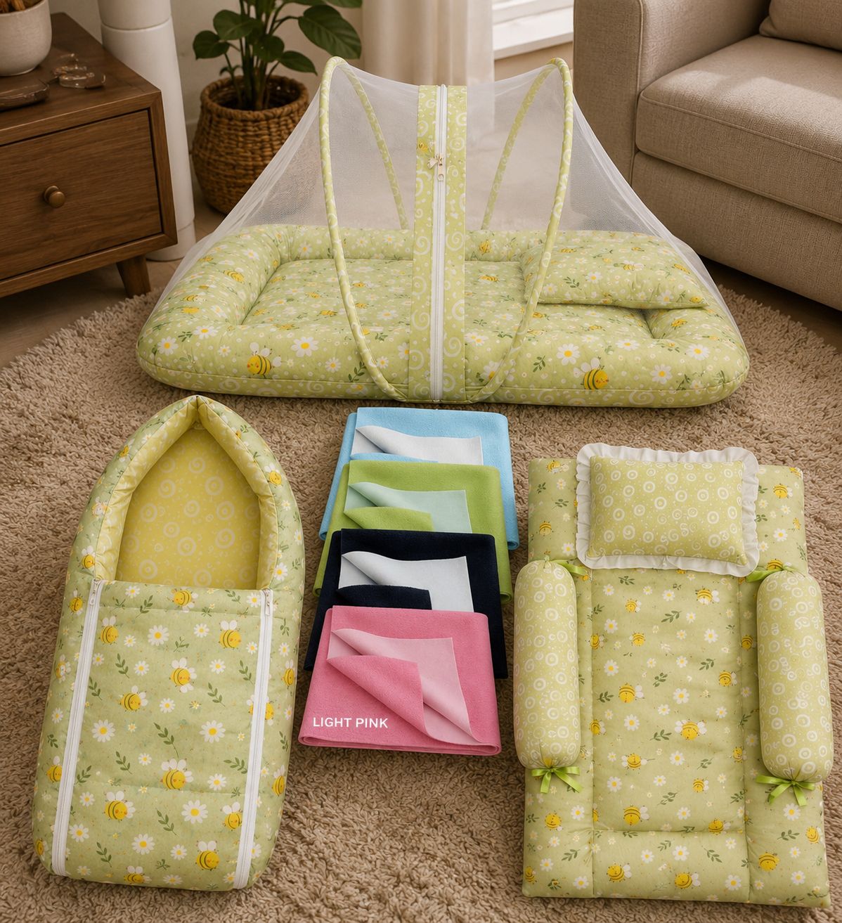 babytoons Cotton Baby Bed Sized Bedding Set-picture-33