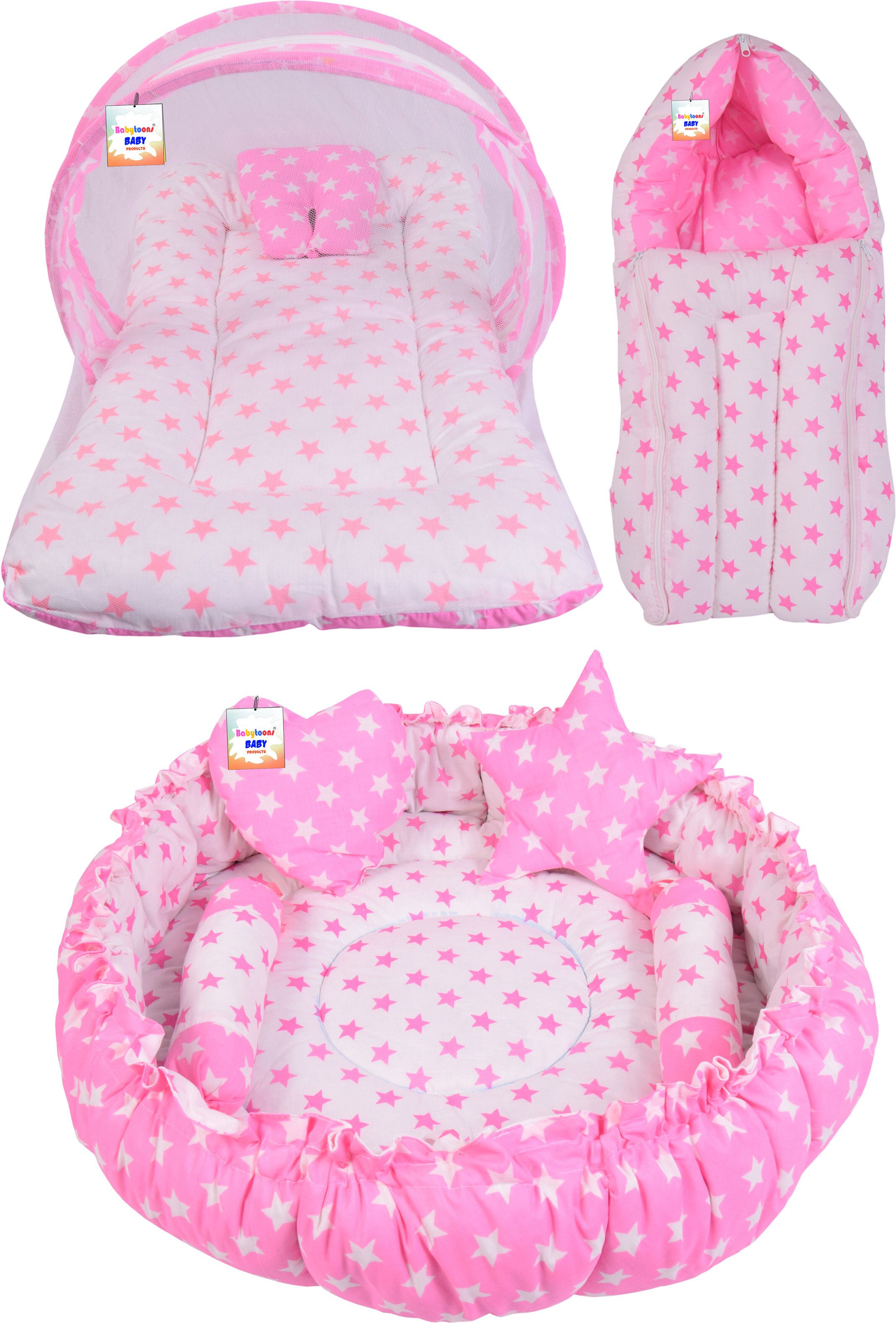 babytoons Cotton Baby Bed Sized Bedding Set-picture-11