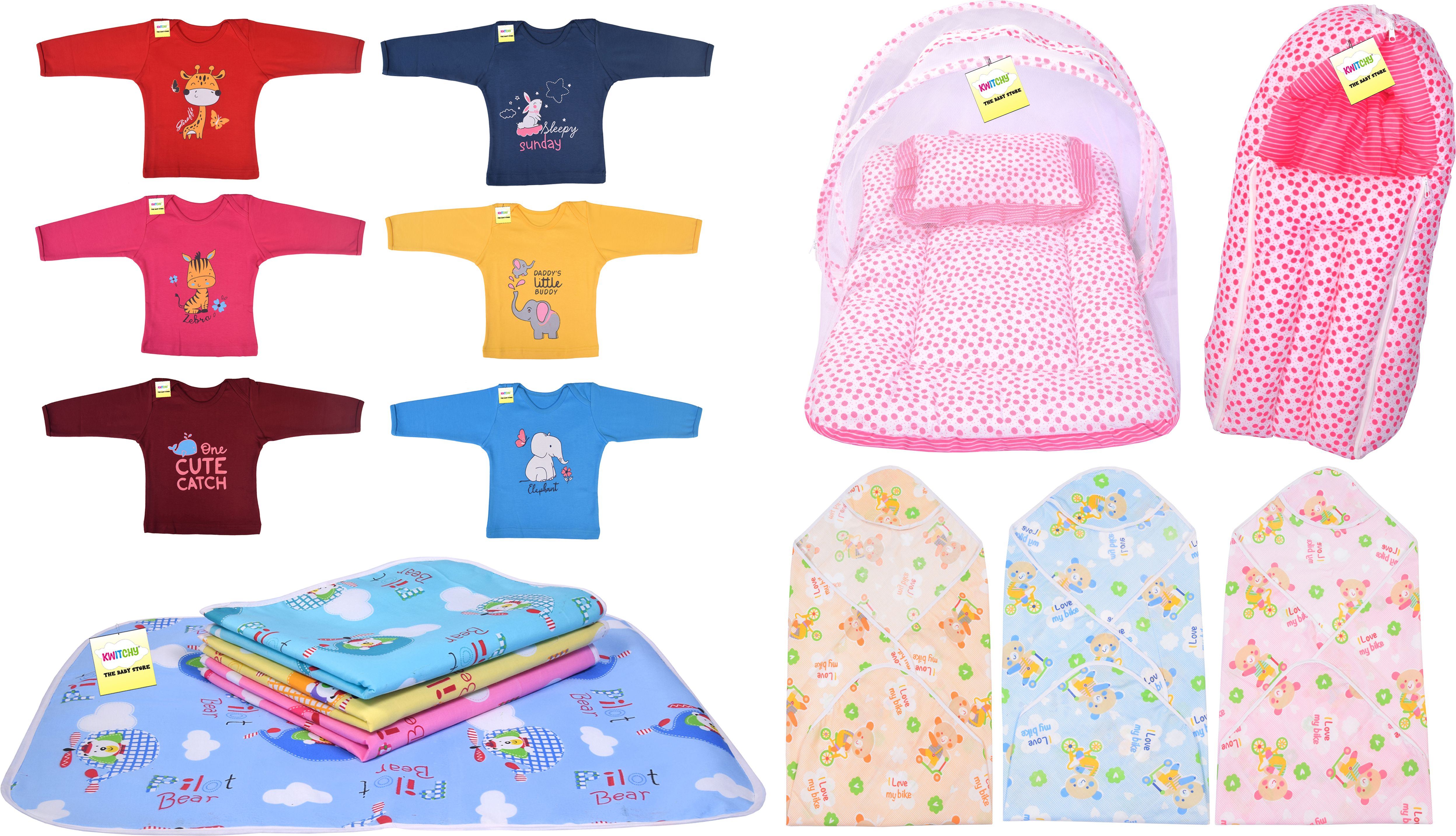 New Born Baby Care Essential Bedding Set Combo-image-3