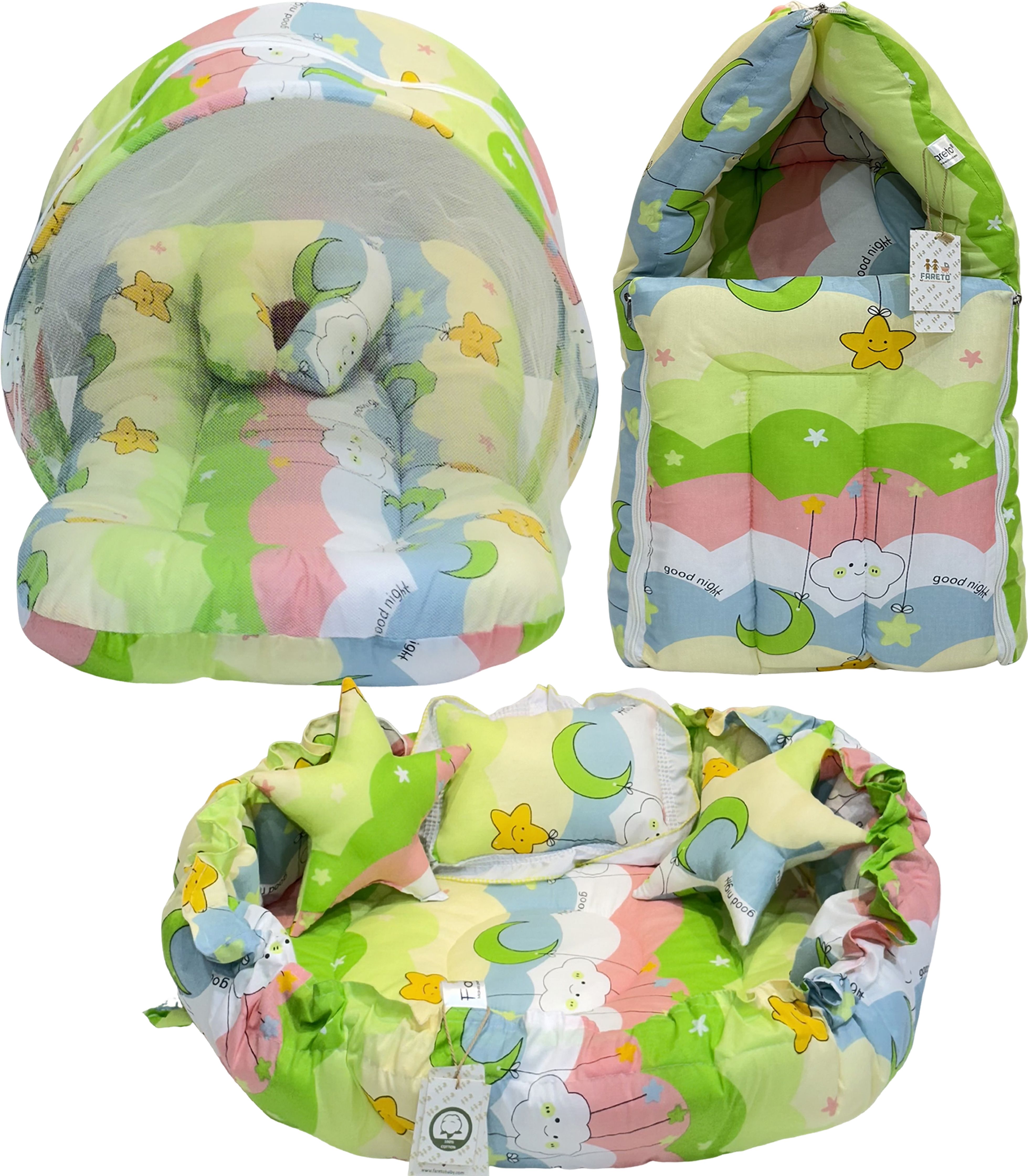 Cotton Baby Bed Sized Bedding Set-image-47