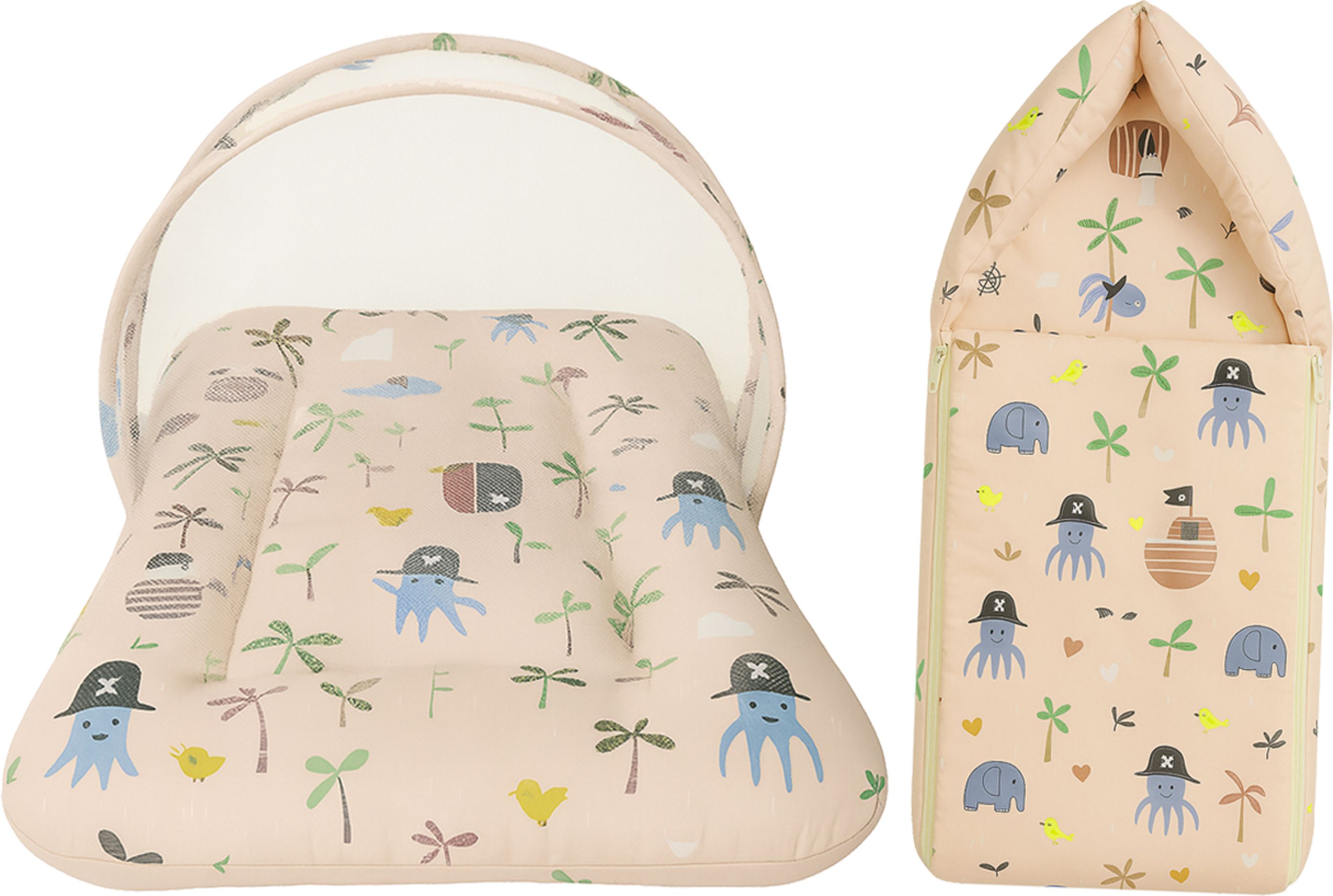 New Born Baby Bed With Mosquito Net & Sleeping Bag Standard Crib-image-39