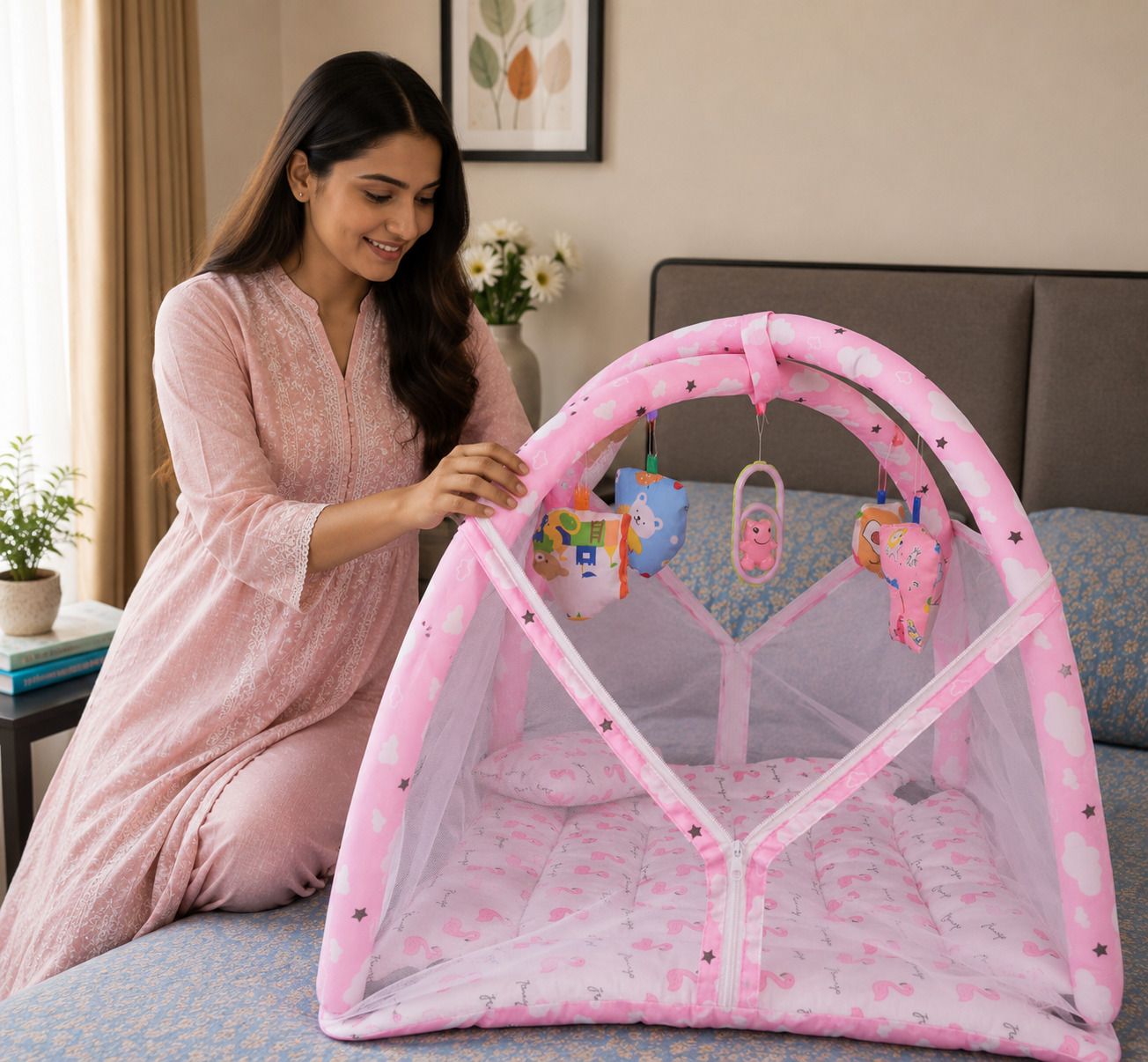 babytoons Cotton Baby Bed Sized Bedding Set-picture-13