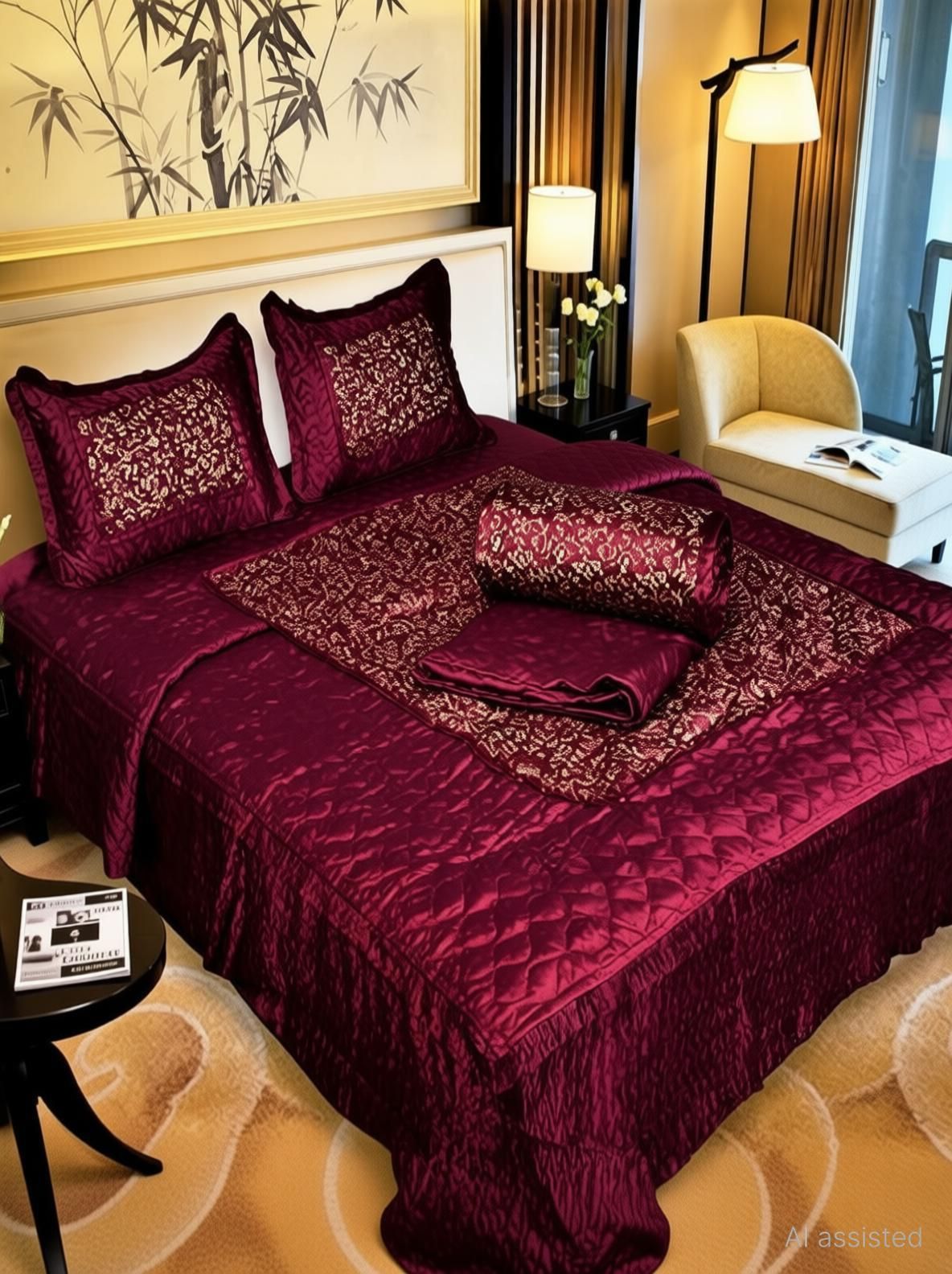 barbican Satin Double King Sized Bedding Set-picture-27